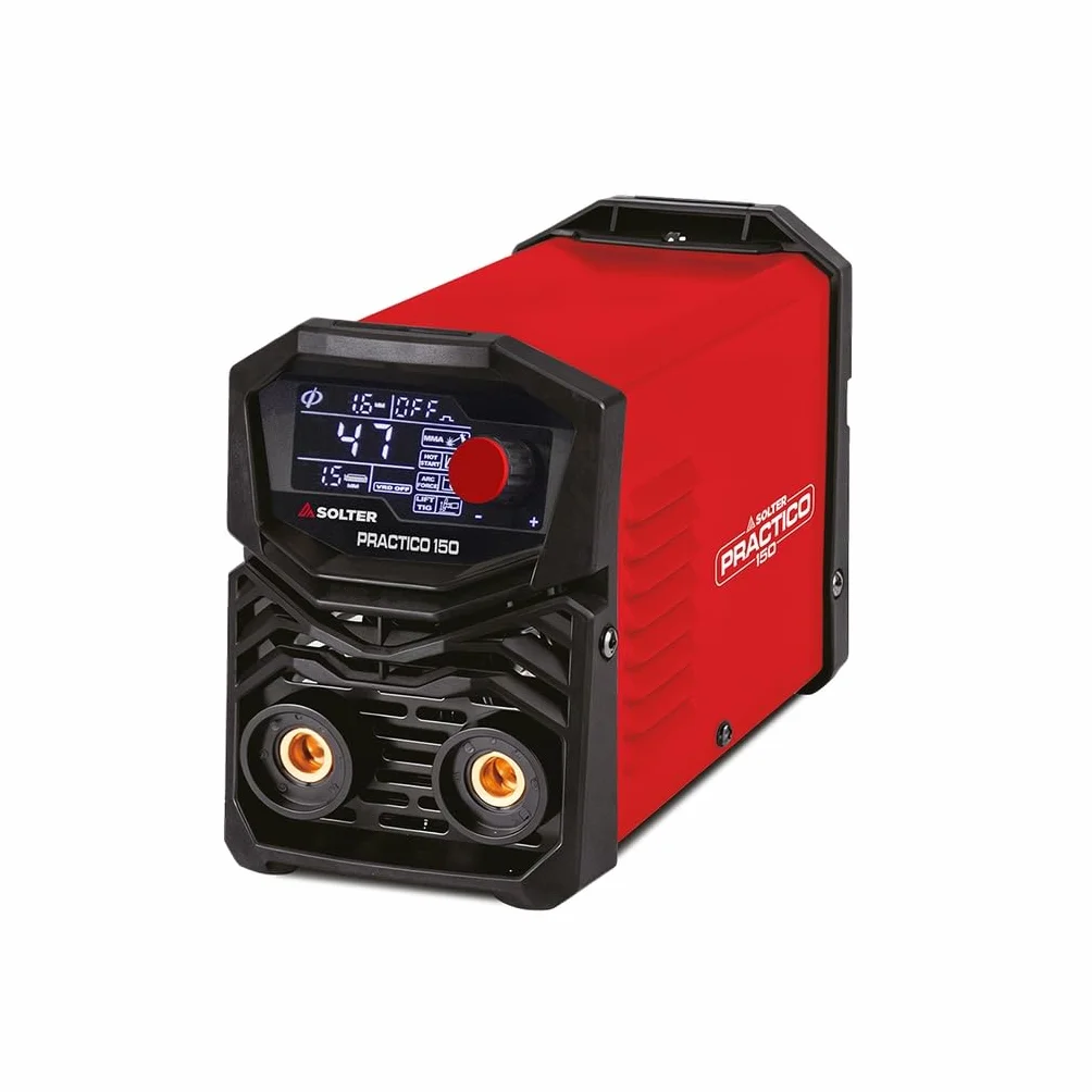 Solter PRACTICO 150 LD – Inverter de Soldadura MMA/LIFT TIG 150A (20%) | Compacto y Ligero | 220V | Electrodos Ø2,5/3,2mm | Equipo Profesional con Protección Térmica y Ventilación Forzada