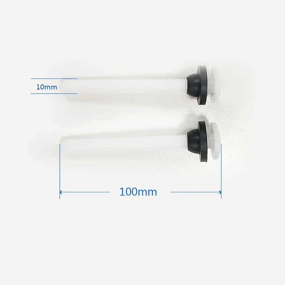 Paquete de 4 tornillos para tanque de inodoro, plástico, cabeza hexagonal, 3/8" x 4", calidad residencial, ideal para reparaciones de tanques de inodoro