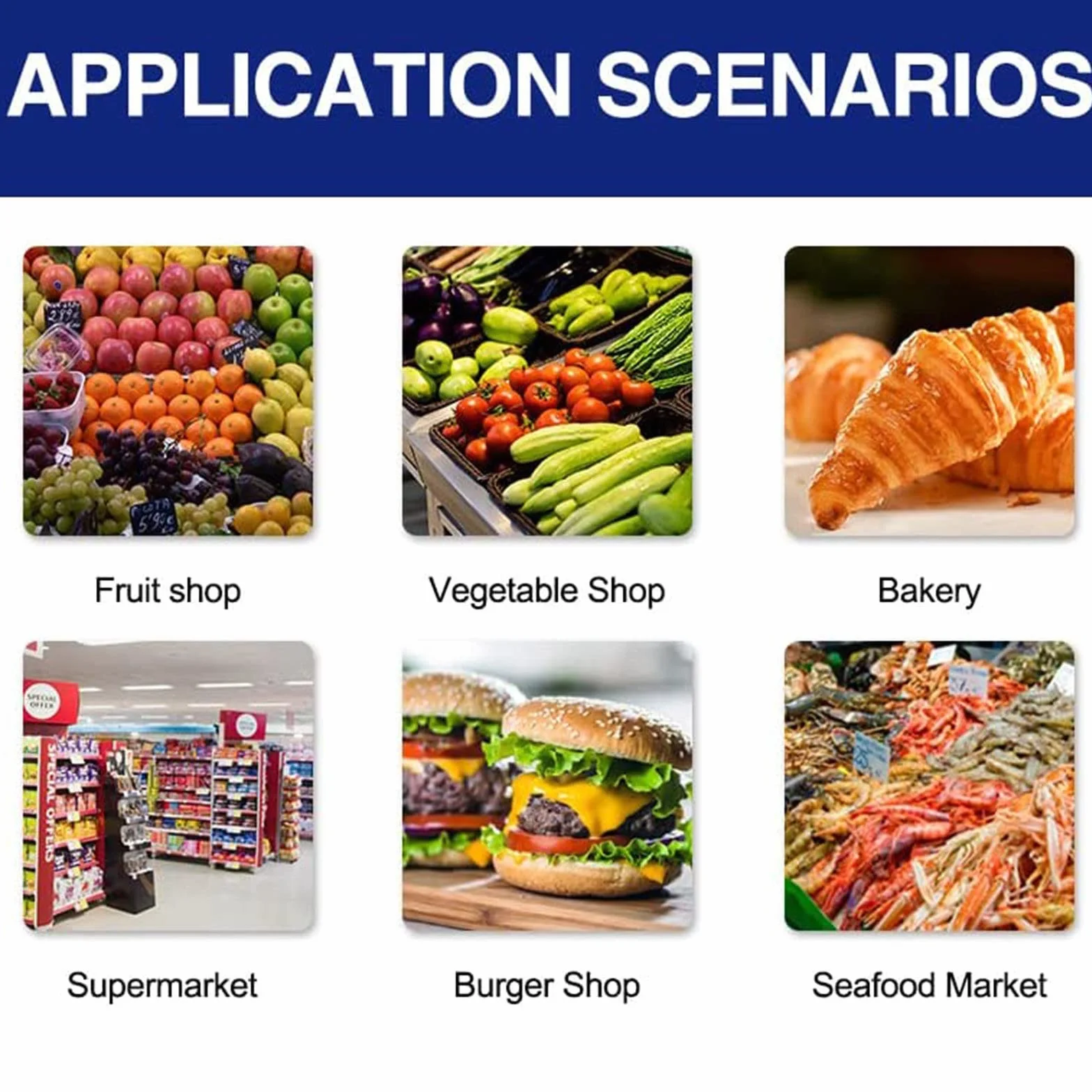 Bascula de Comercio Digital Electronica, 30KG Balanza Comercial para Pesar Fruta, Verdura Peso, Pantalla LCD Digital de Doble Cara, Impresión de Adhesivo y Recibo Térmico - Español WiFi