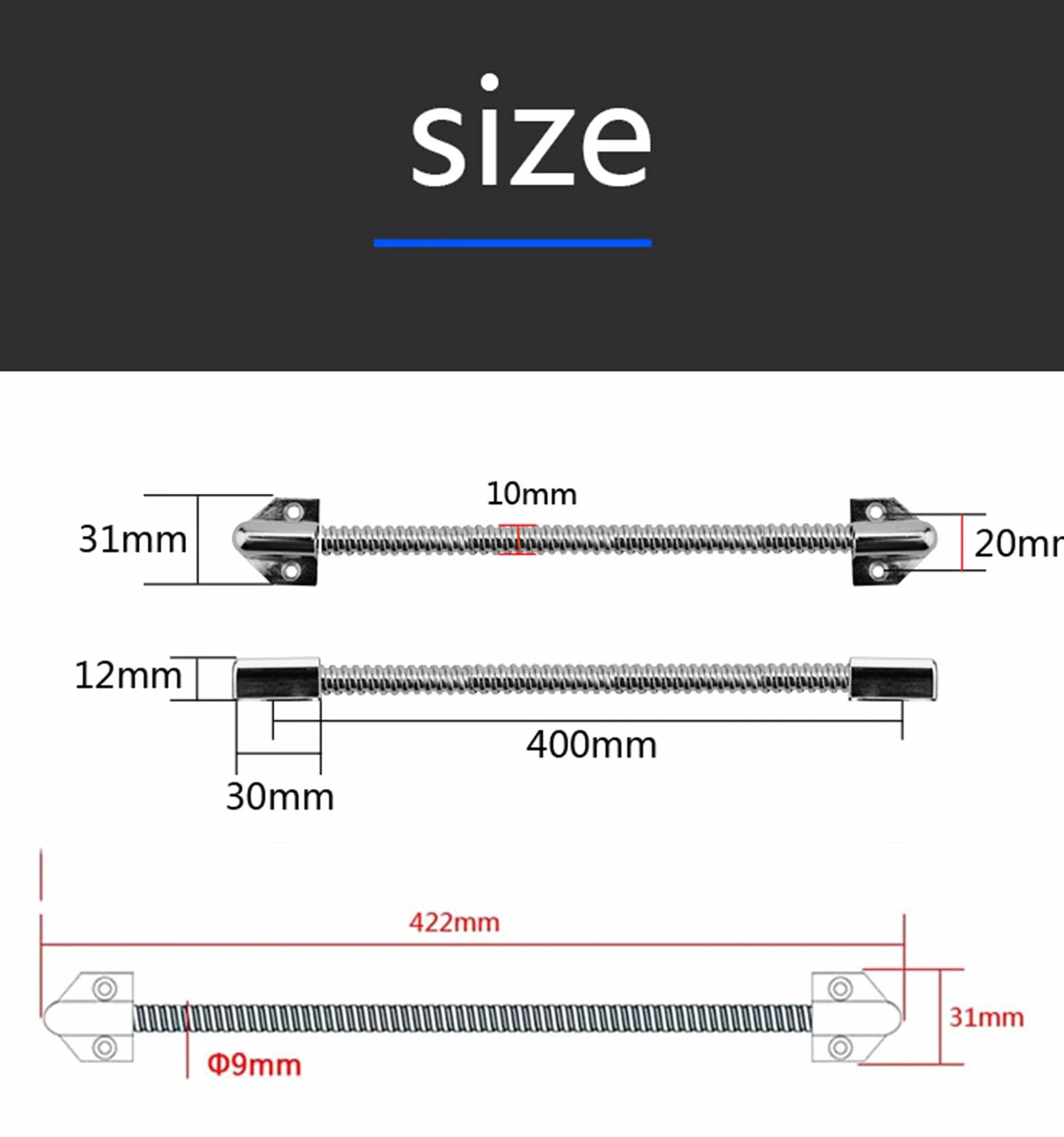 WANGCL Lazo de puerta eléctrico de montaje expuesto manga de protección de acceso cable línea de control de acceso para cerradura de puerta cerradura de acero inoxidable protector de línea de acceso