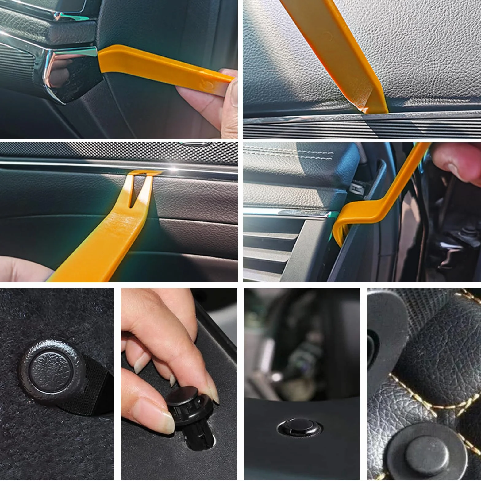 Juego de 1815 Clips Remaches Plástico,40 tamaños universales para Clips de Fijación para Coche.​​Grapas Coche,Pasadores de Remaches,​​incluye bridasseparadores y accesorios para herramientas