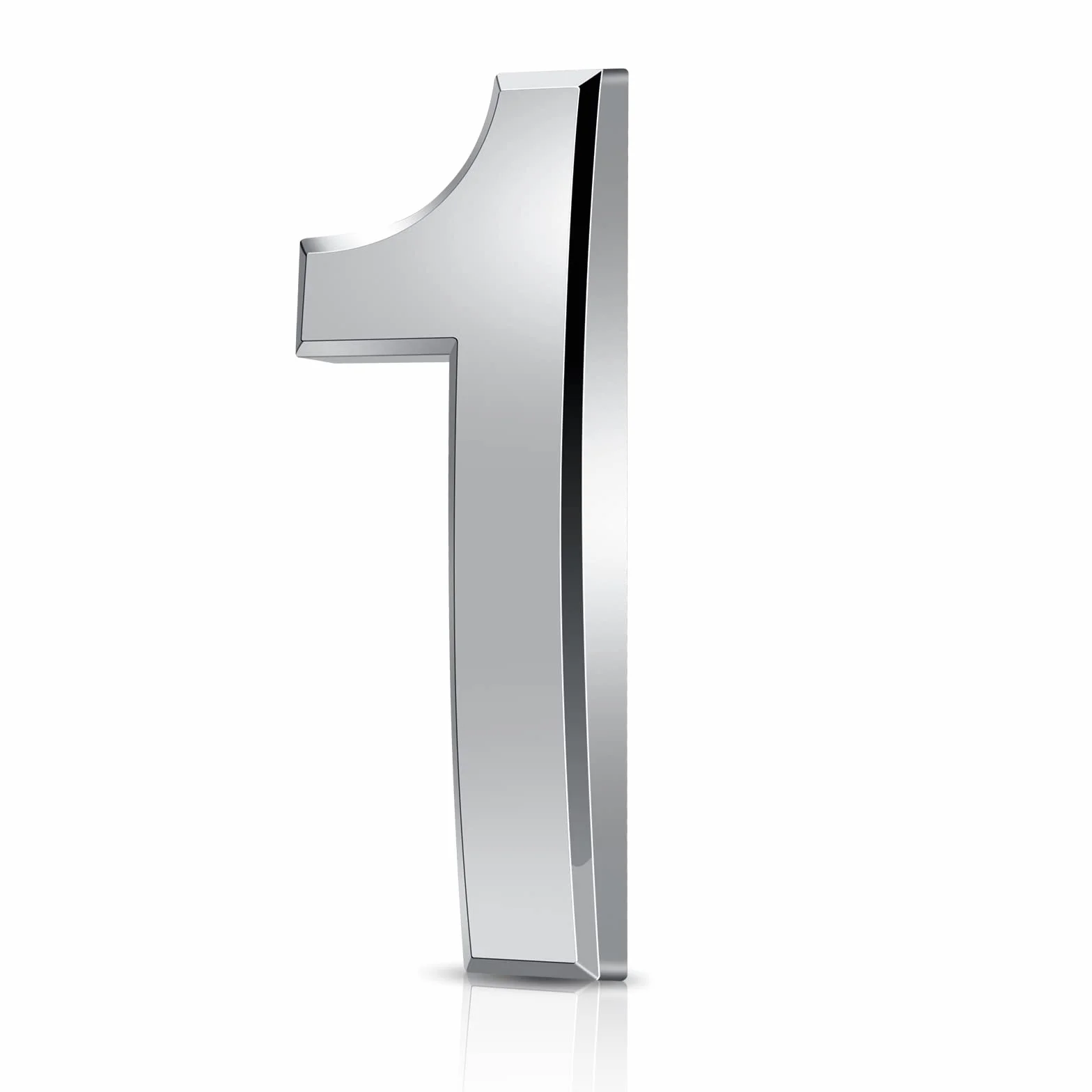 Vicloon Número de Casa, Número de la Puerta, Plata de 7.5 cm de Altura, Aspecto Flotante, Números de dirección de casa de calle, ABS Acryl(1)