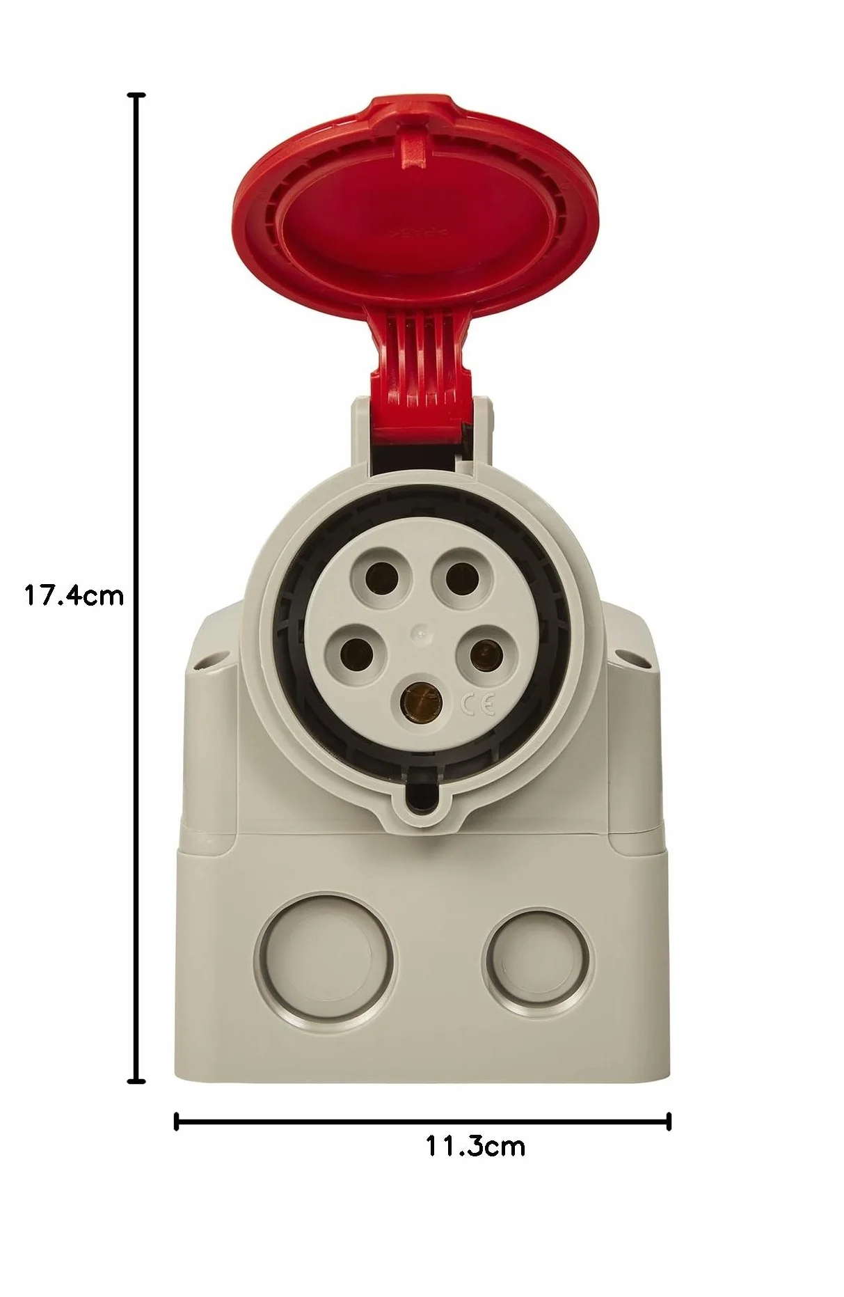 Legrand - Enchufe empotrable, 32 A, rojo, 1