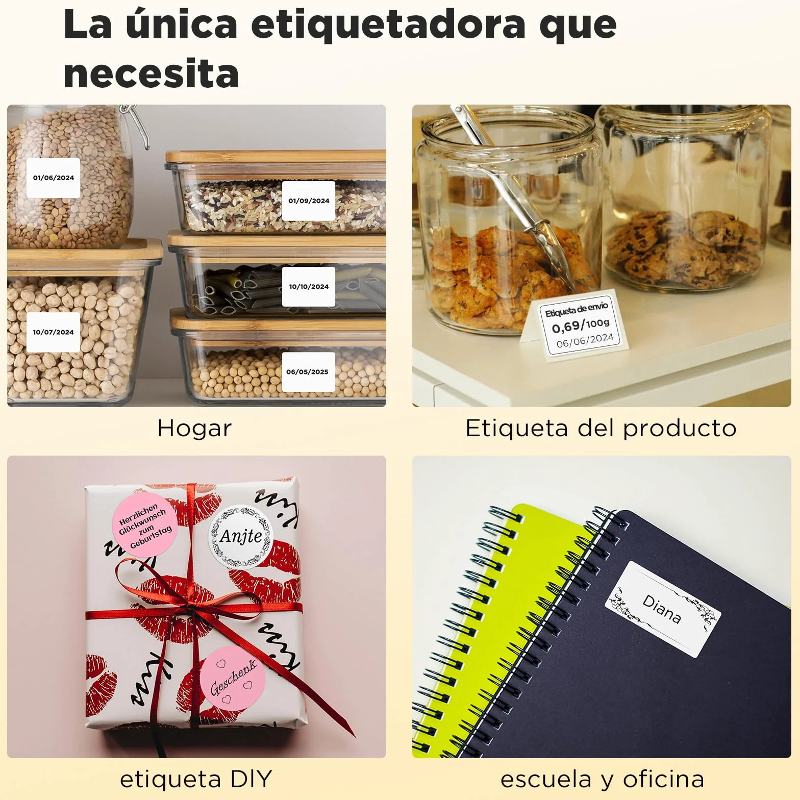 SUPVAN Etiquetadora T50M Pro Impermeable, Smart App 40+ Fuentes, 150+ Diseños, 700+ Iconos