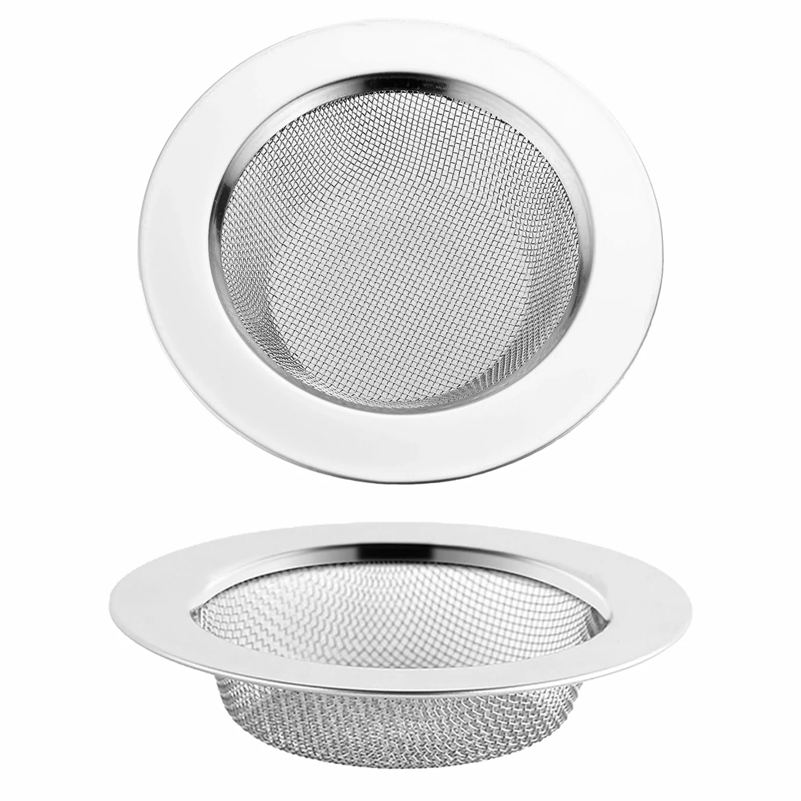 2 Piezas Filtro Desague Ducha Inoxidable Colador Fregadero de Cocina Sink Strainer,Evite Que los Pelos de Cucaracha Obstruyan los Desagües,Las Dimensiones Son 7.5cm/3in x 4.5cm/1.77in x 1.3cm/0.51in