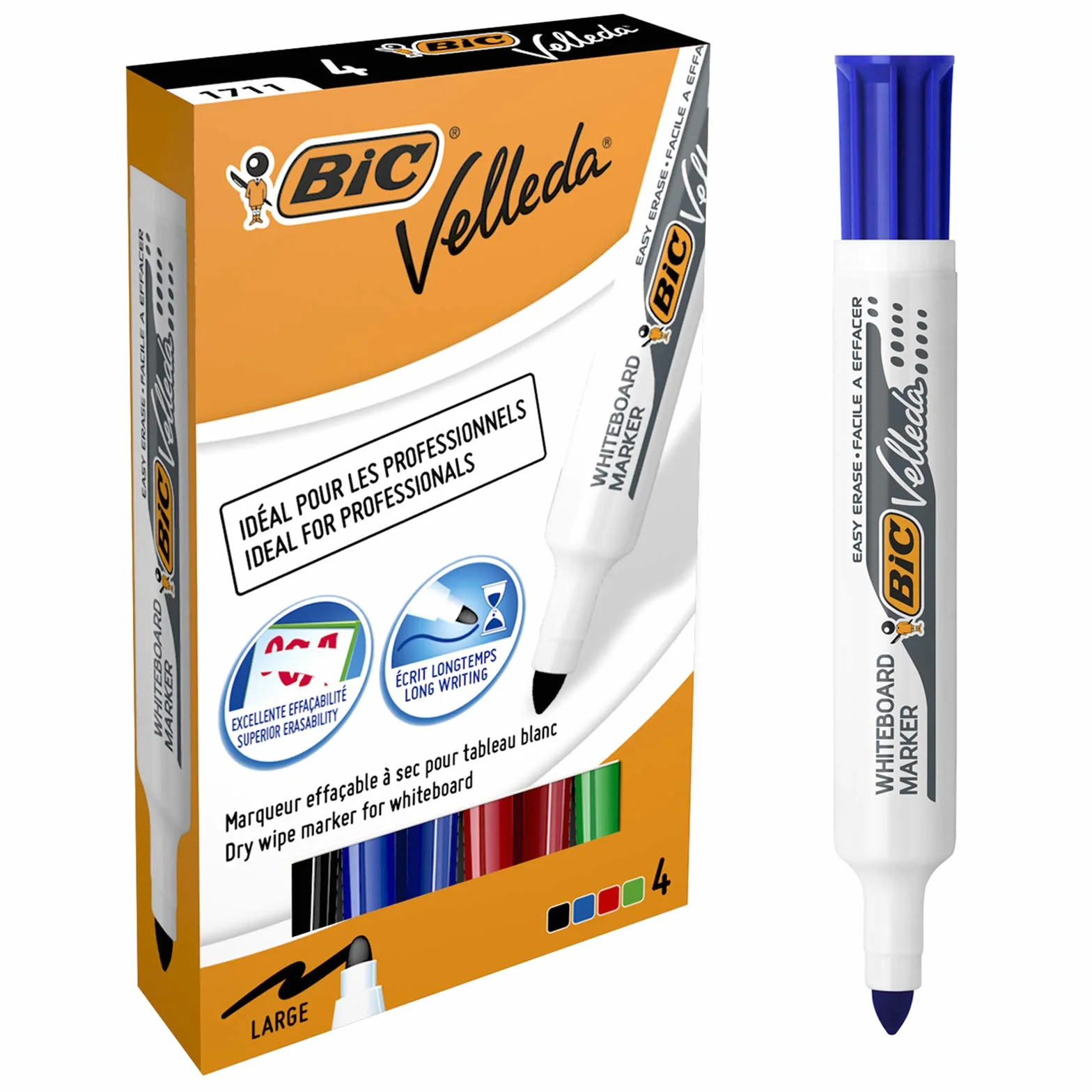 Bic Rotuladores para Pizarra Multicolor - Paquete de 4