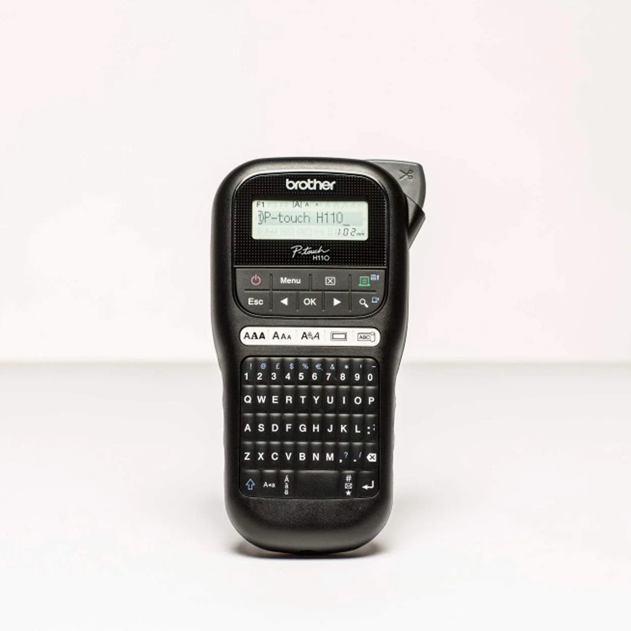 Brother PTH110 Rotuladora Electrónica de Mano con Teclado QWERTY Negro
