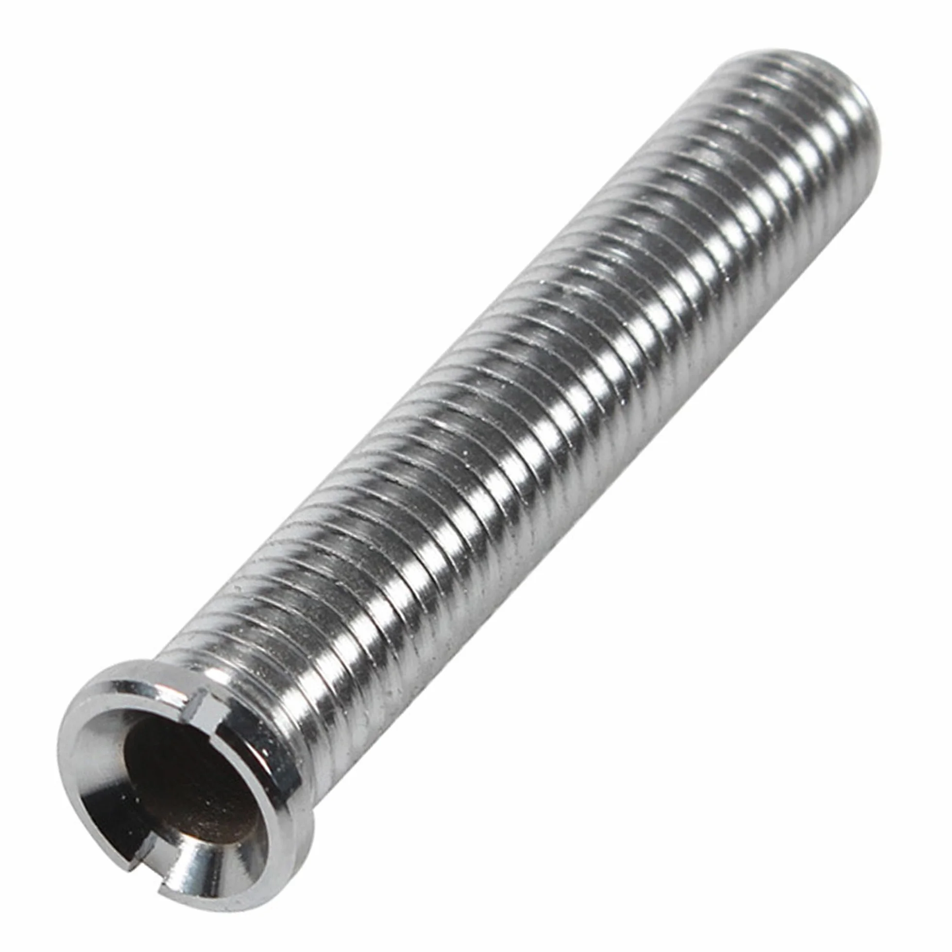 ANBOO M12 x 70 mm Fregadero de Cocina, Tornillo Hueco para Fregadero, Tornillo Hueco de Latón para Válvulas de Cesta de Colador, Tapón de Colador, Cocina (Plata)