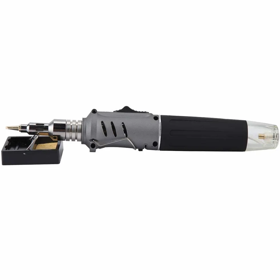Soldador de gas, MAGT HS-1115K 10 en 1 Butano Soldador de gas Cola transparente Kit de antorcha de soldadura inalámbrico portátil