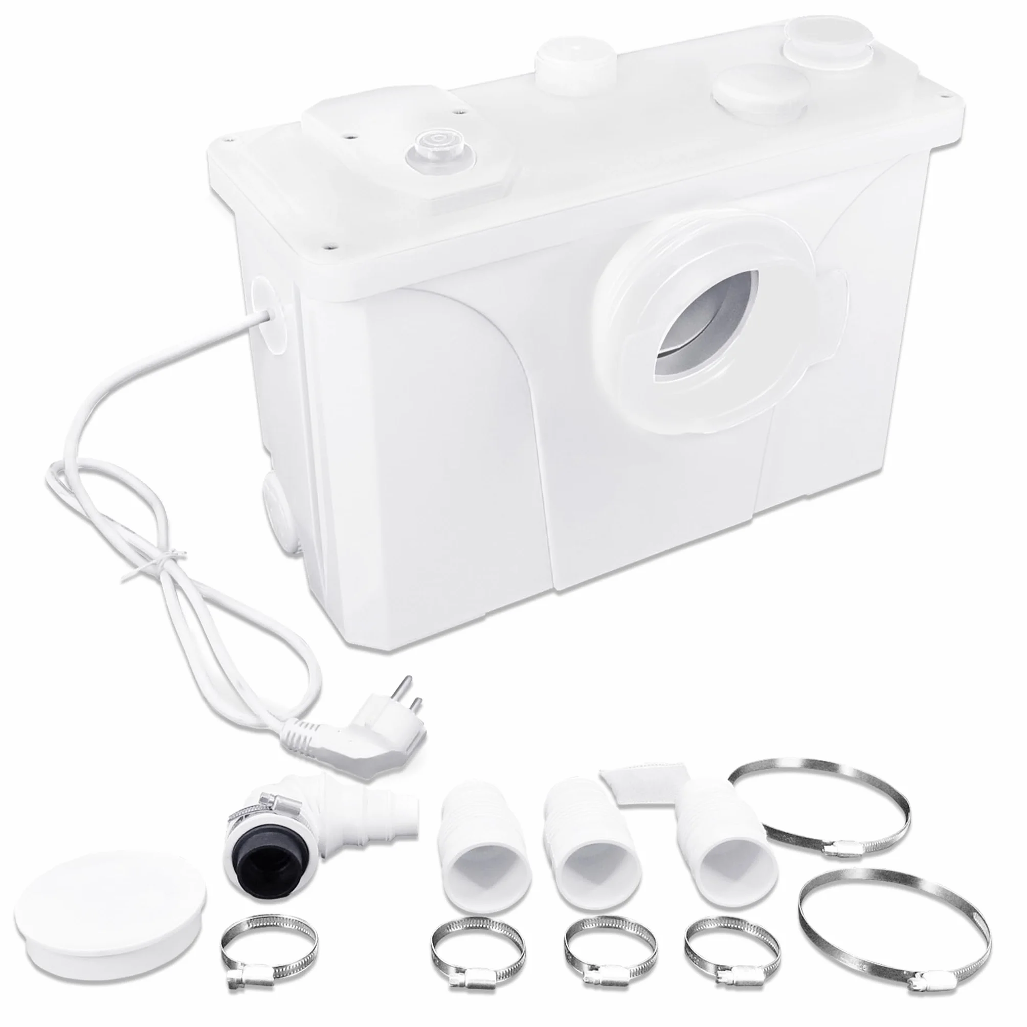 HENGMEI Bomba de aguas residuales de 700W Triturador sanitario Equipo elevador aguas residuales para inodoro, ducha, lavabo