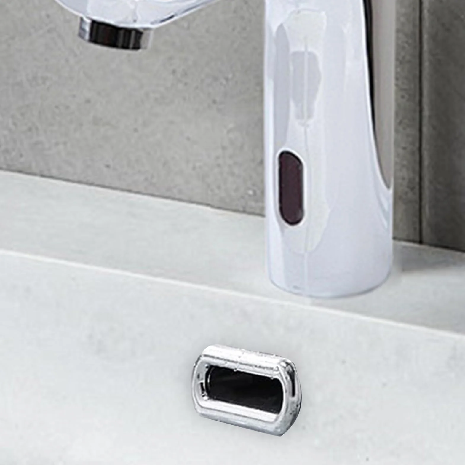 Cubierta de Drenaje Ovalada de Repuesto ABS 47-48 mm x 16-18 mm 4 Piezas para Fregadero de Baño