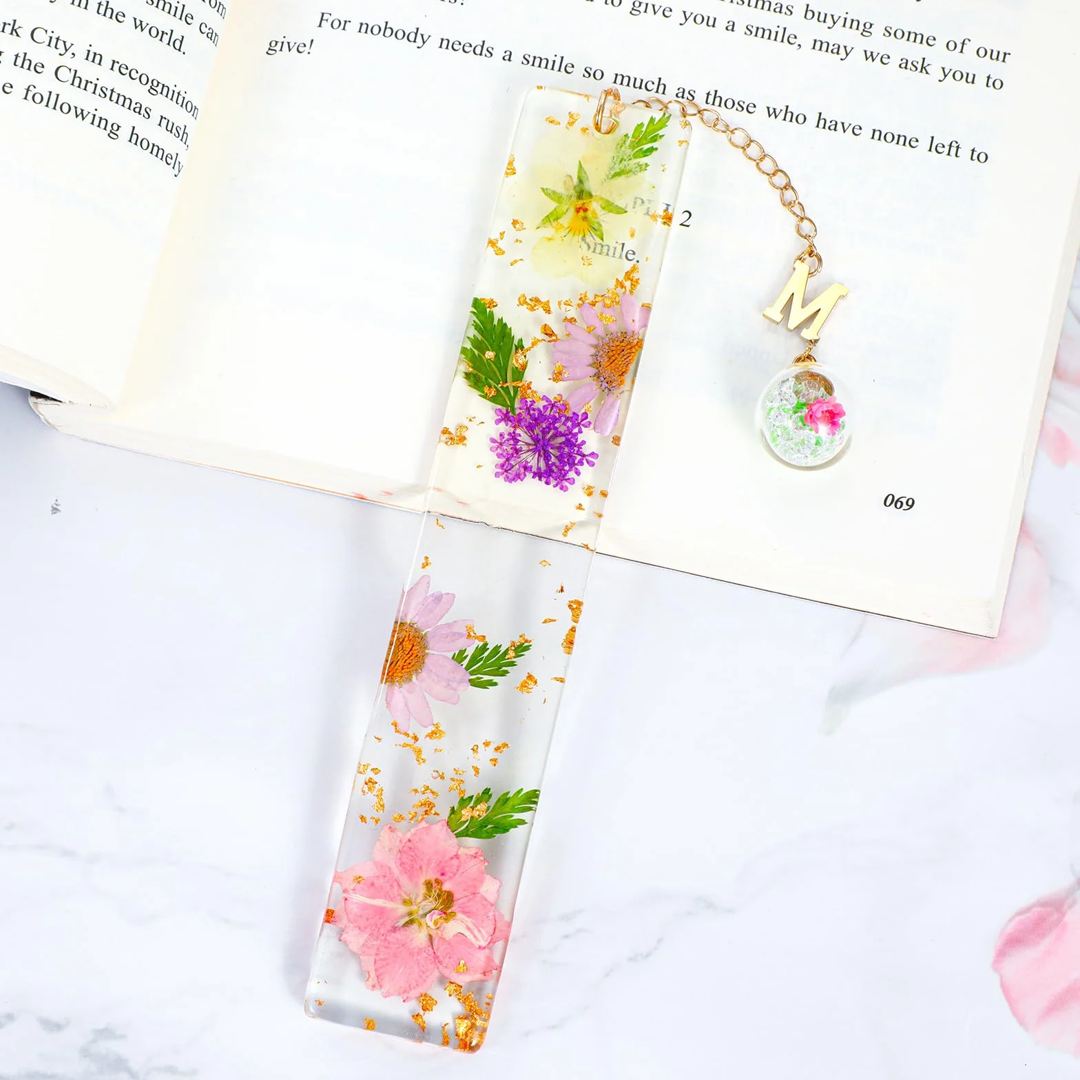 Marcapaginas Originales Regalos Personalizados Iniciales M para Profesora Mujer Marcador Libros