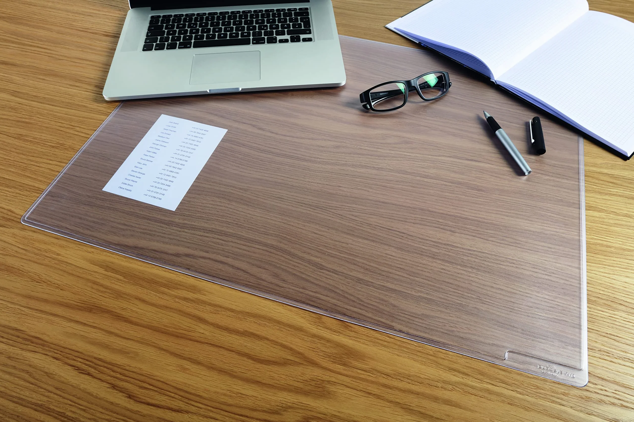 DURAGLAS 711319 Vade de escritorio 650x500 mm transparente