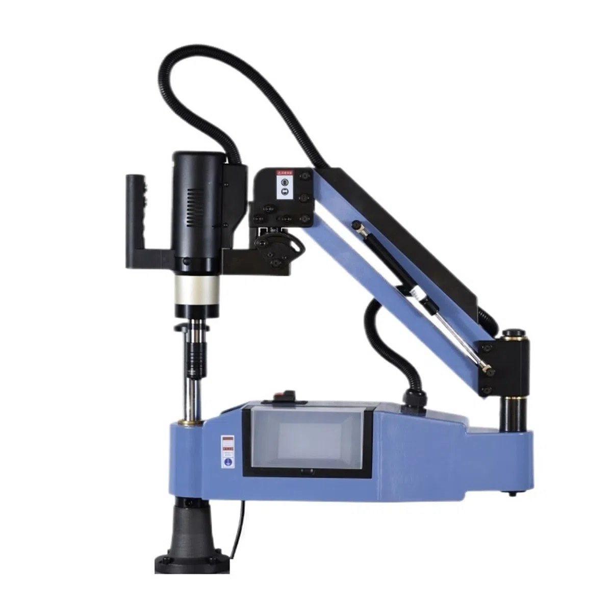 Máquina De Roscar Eléctrica Universal CNC Brazo Largo M3-M20 240 Rpm, Con Servomotor Y Pantalla Táctil AlineacióN Precisa De Los Agujeros