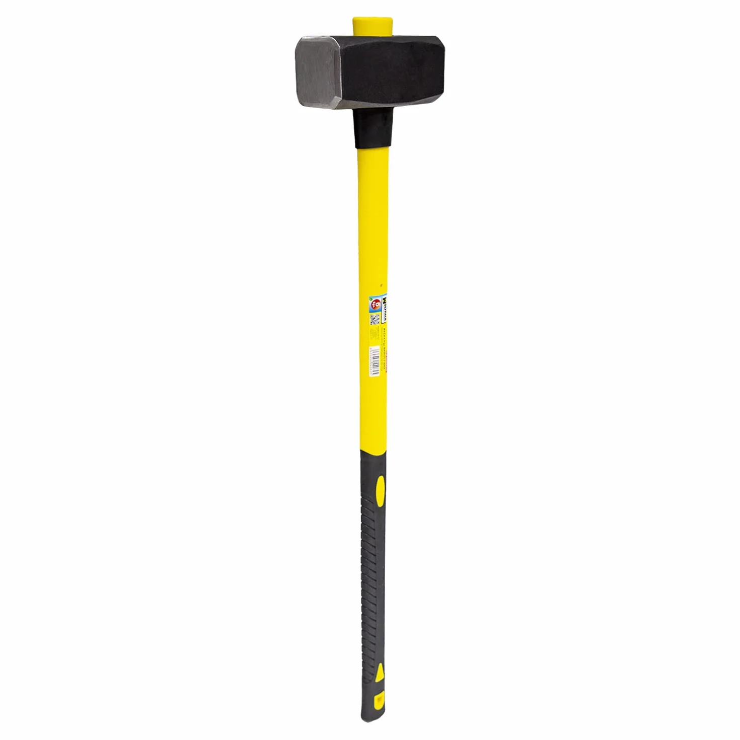 WOLFPACK LINEA PROFESIONAL - Maza Con Mango Fibra Vidrio 3 Kg. Cabeza Forjada, Con Anillo Anti Vibración, Maza / Porro