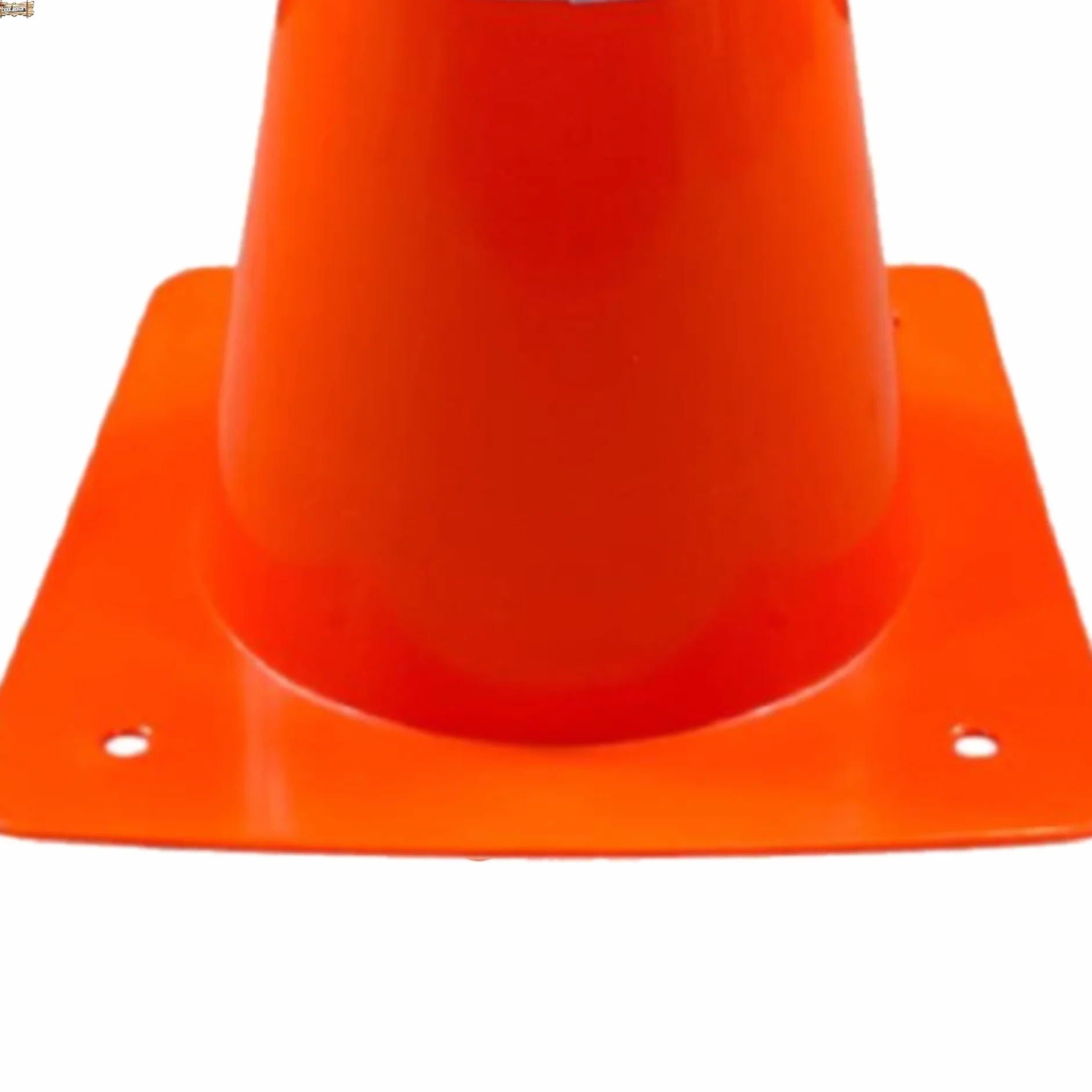 BricoLoco.com Cono señalización pequeño 30 cm. ¡PACK 4 uds.! Cono deportivo para deporte, slalom, entrenamiento, fútbol. Cono de tráfico naranja con banda reflectante (4)