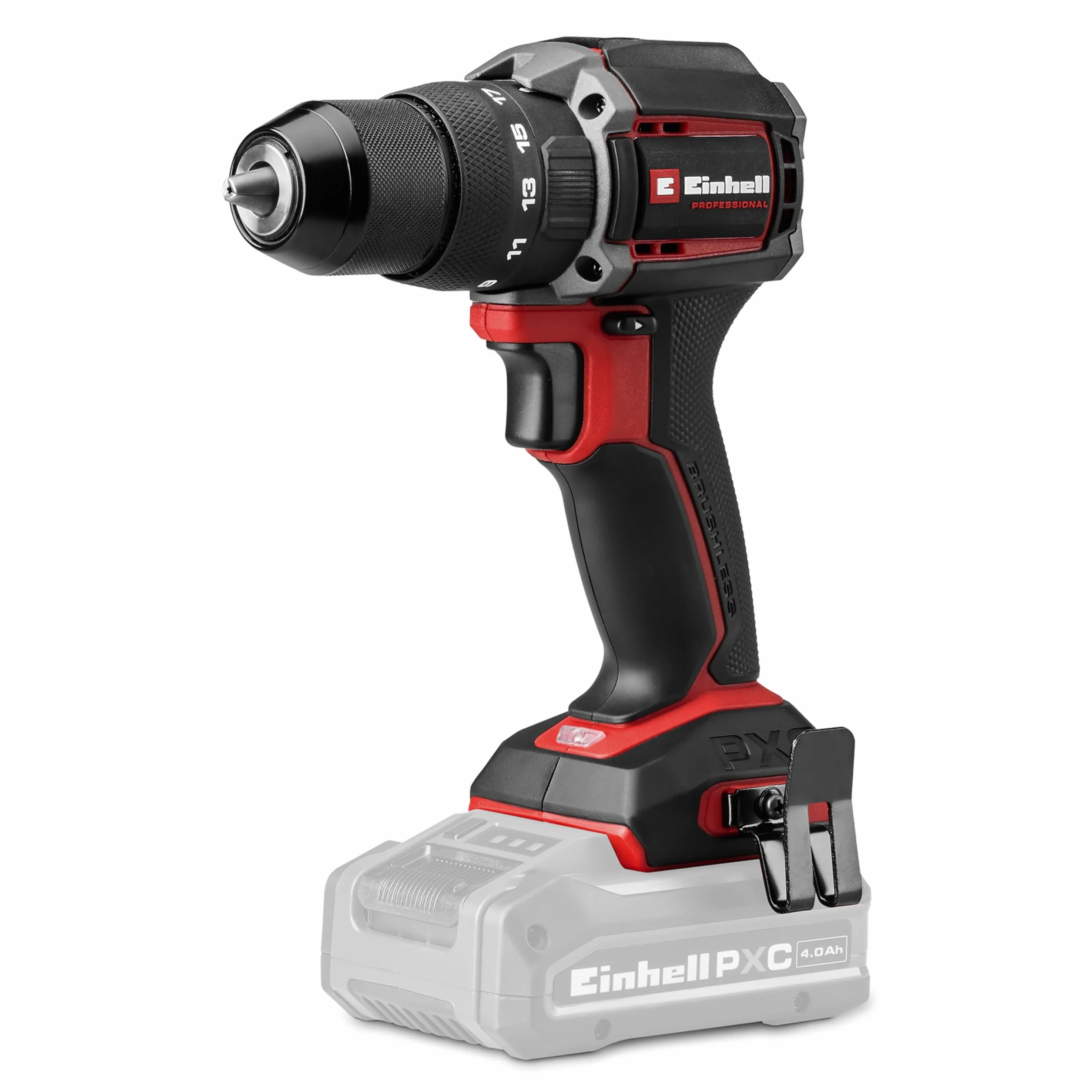 Einhell Professional taladro percutor con batería TP-CD 18/70 Li-i BL-Solo Power X-Change (18 V, sin escobillas, 70 Nm, antirretroceso, portabrocas de 13 mm, 2 velocidades, sin batería)
