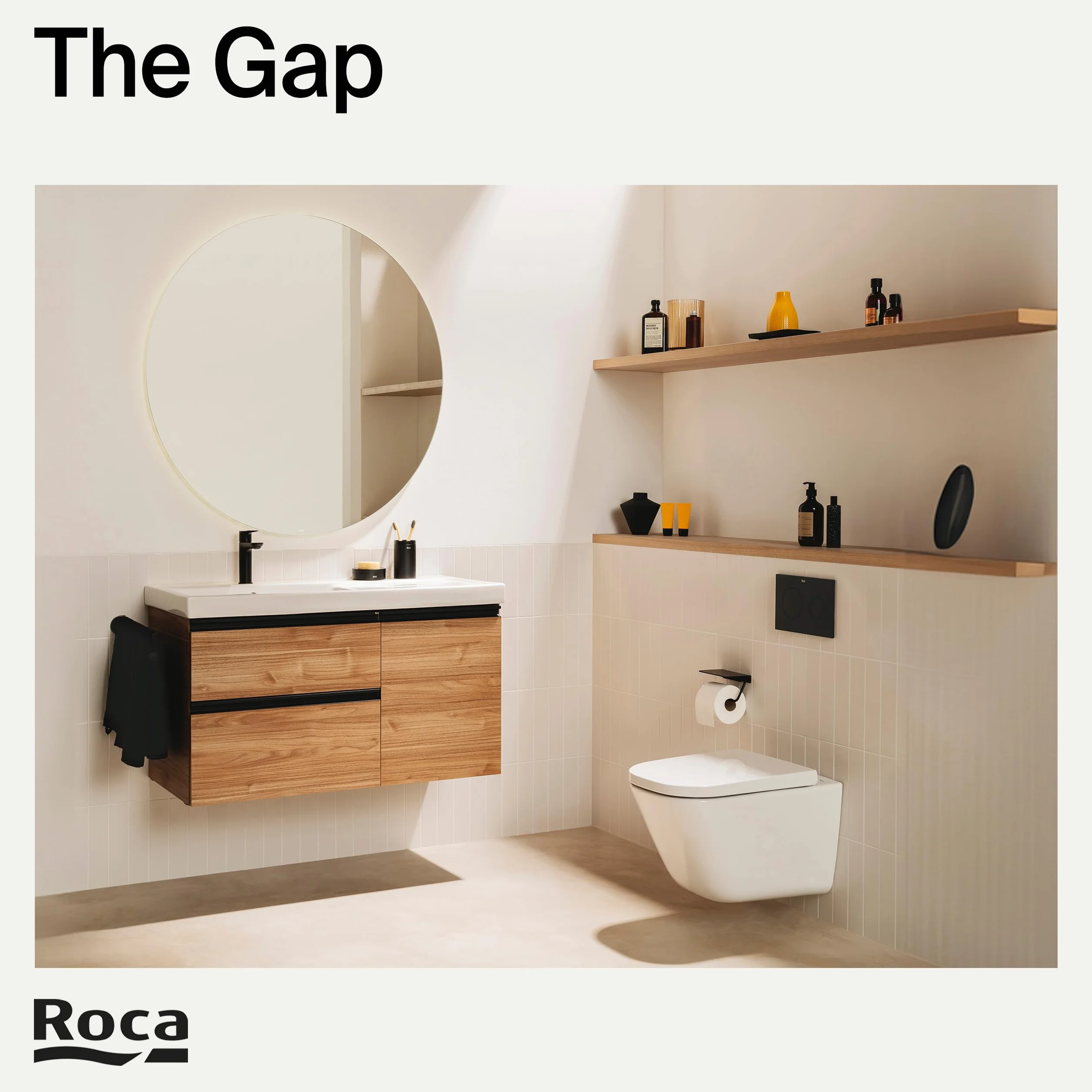 Roca The Gap - Tapa y asiento de Supralit para inodoro de tanque bajo con caída amortiguada, tapadera de WC original con ajuste perfecto, recambio de tapa de váter resistente, blanco, A80147000B