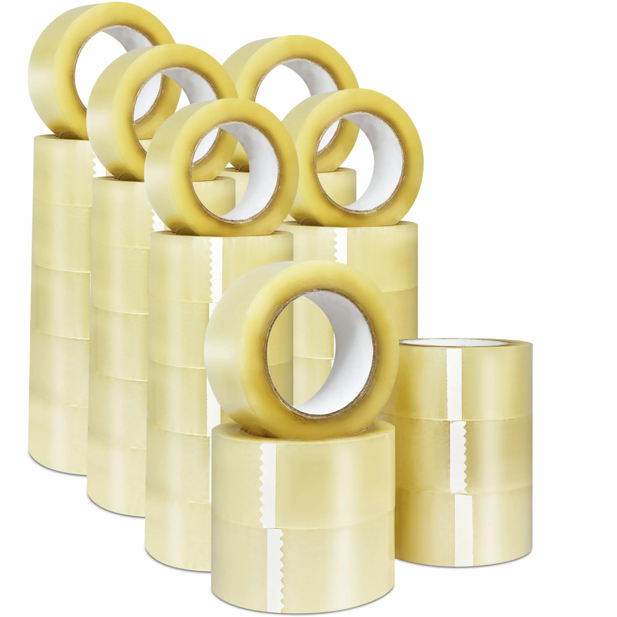 Pilbelles 36 Rollos Cinta Adhesiva Transparente Embalar | 48mm x 132m | Pilbelles Cinta Embalar Transparente, Precinto Transparente