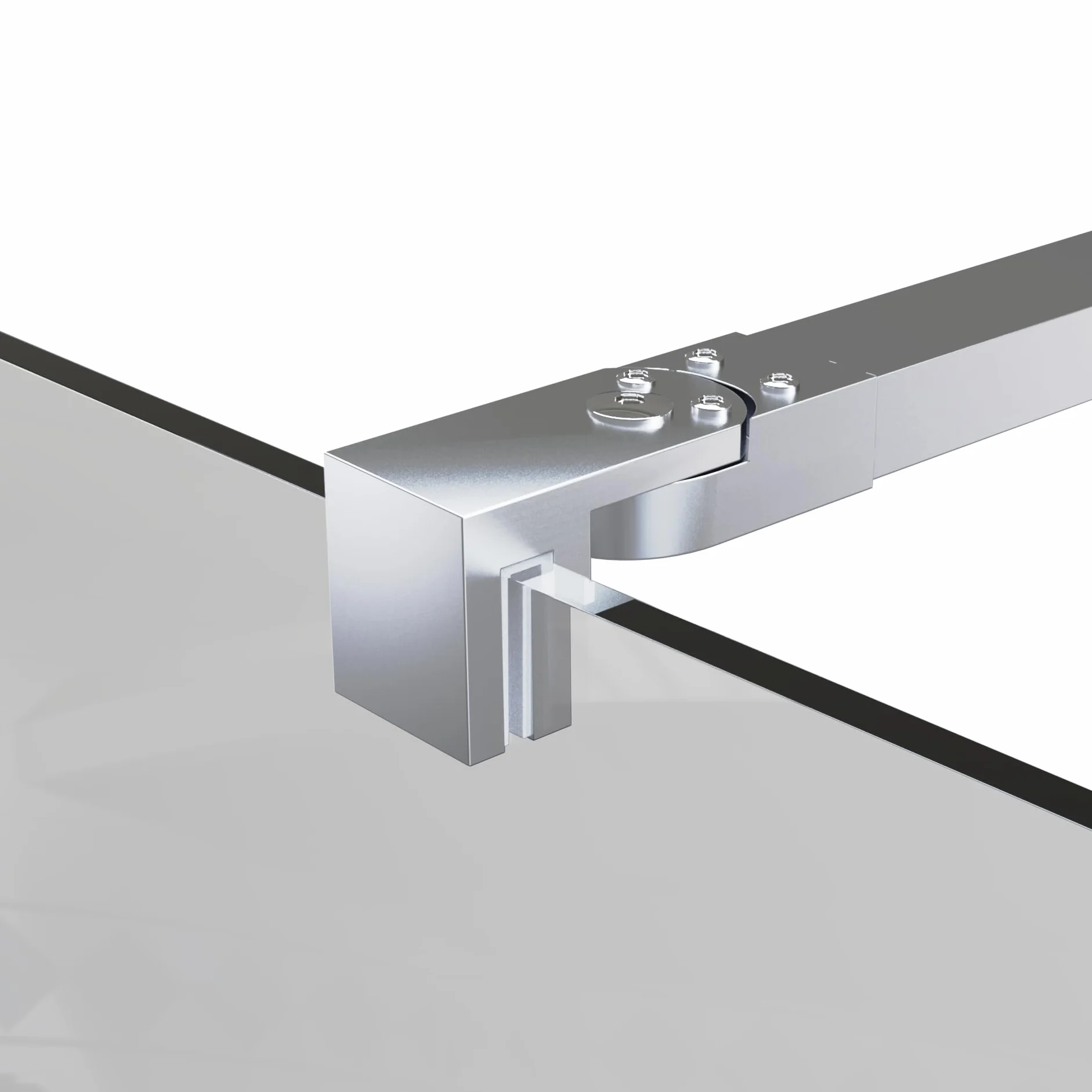 Mampara de Ducha Fija con Panel Abatible Cromo 60 cm + 40 cm – Cristal Templado 8 mm Antical – Mampara Walk In Reversible para Baño Moderno – HOGAKIS