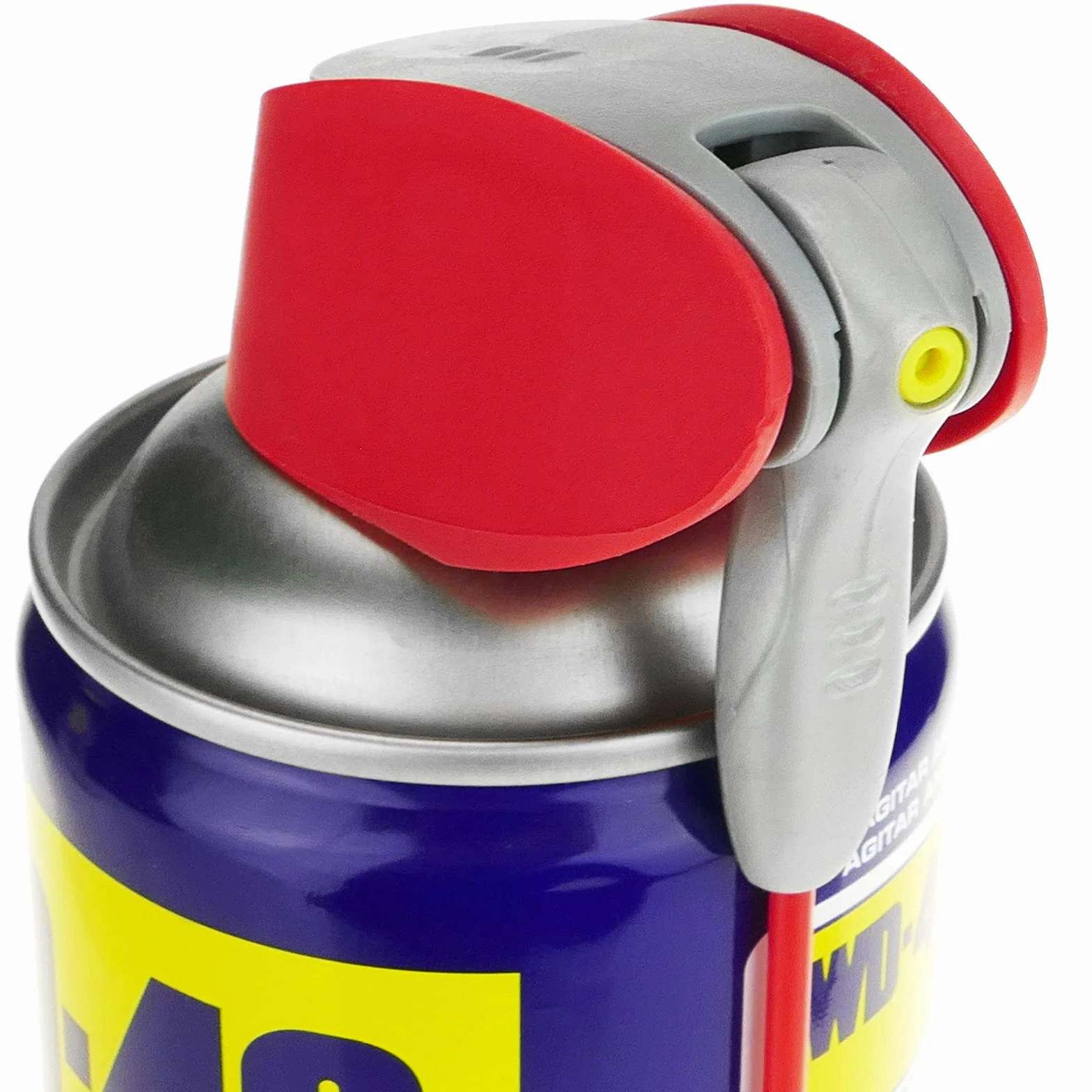 WD-40 34198 Producto Multi-Uso Doble Acción - Spray 500 ml - Aplicación Amplia o Precisa, Lubrica, Afloja, Protege del Óxido, Dieléctrico, Limpia Metales y Plásticos y Desplaza la Humedad