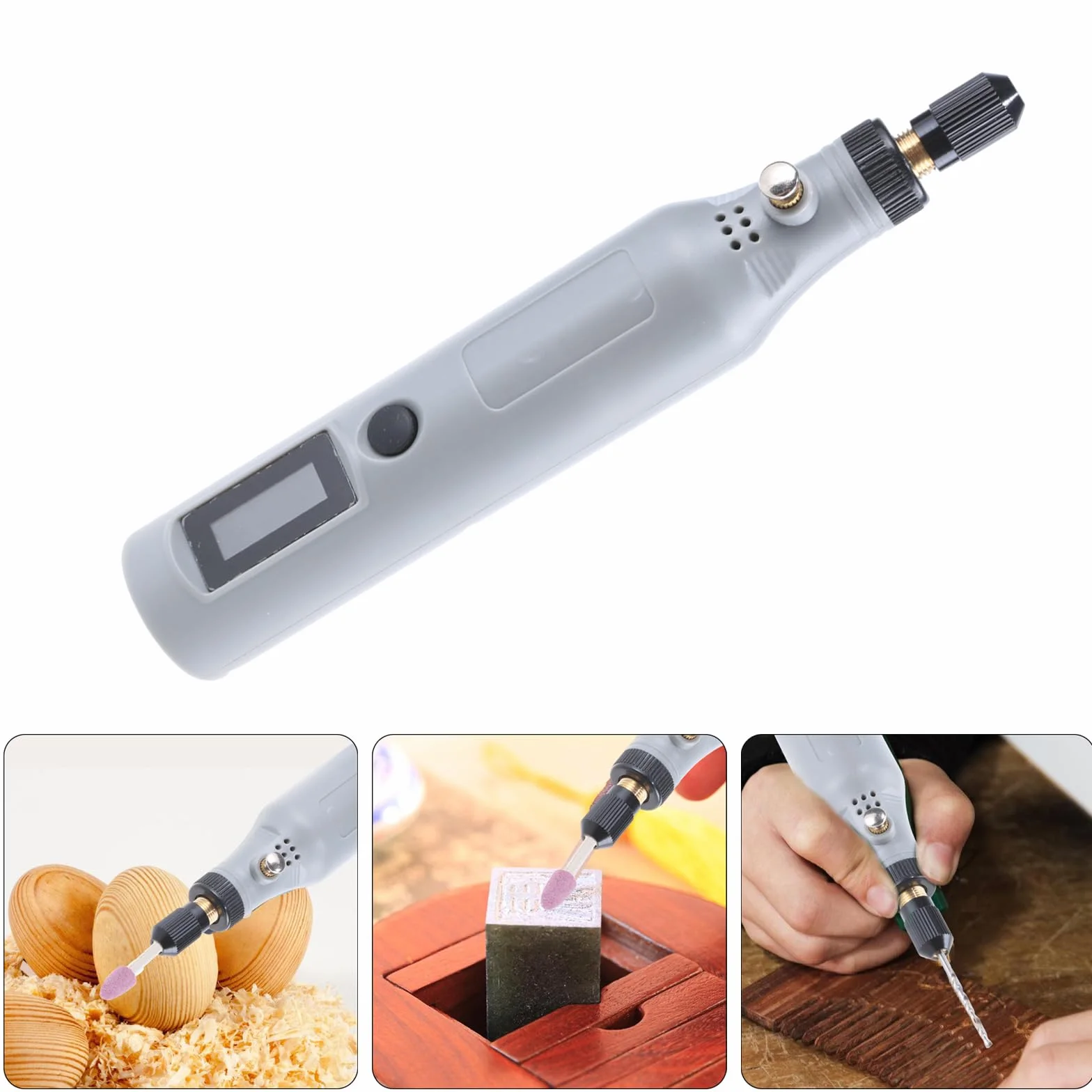 Lijadora digital en miniatura multifunción con control de velocidad digital para joyería y modelismo tallas detalladas de madera