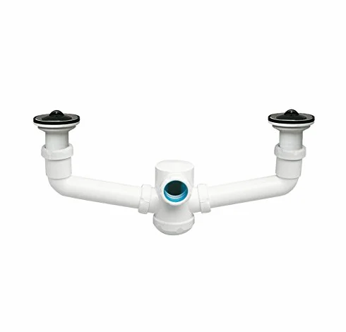 Sifon doble extensible horizontal con valvula 1 1/2 - Jimtem M103110