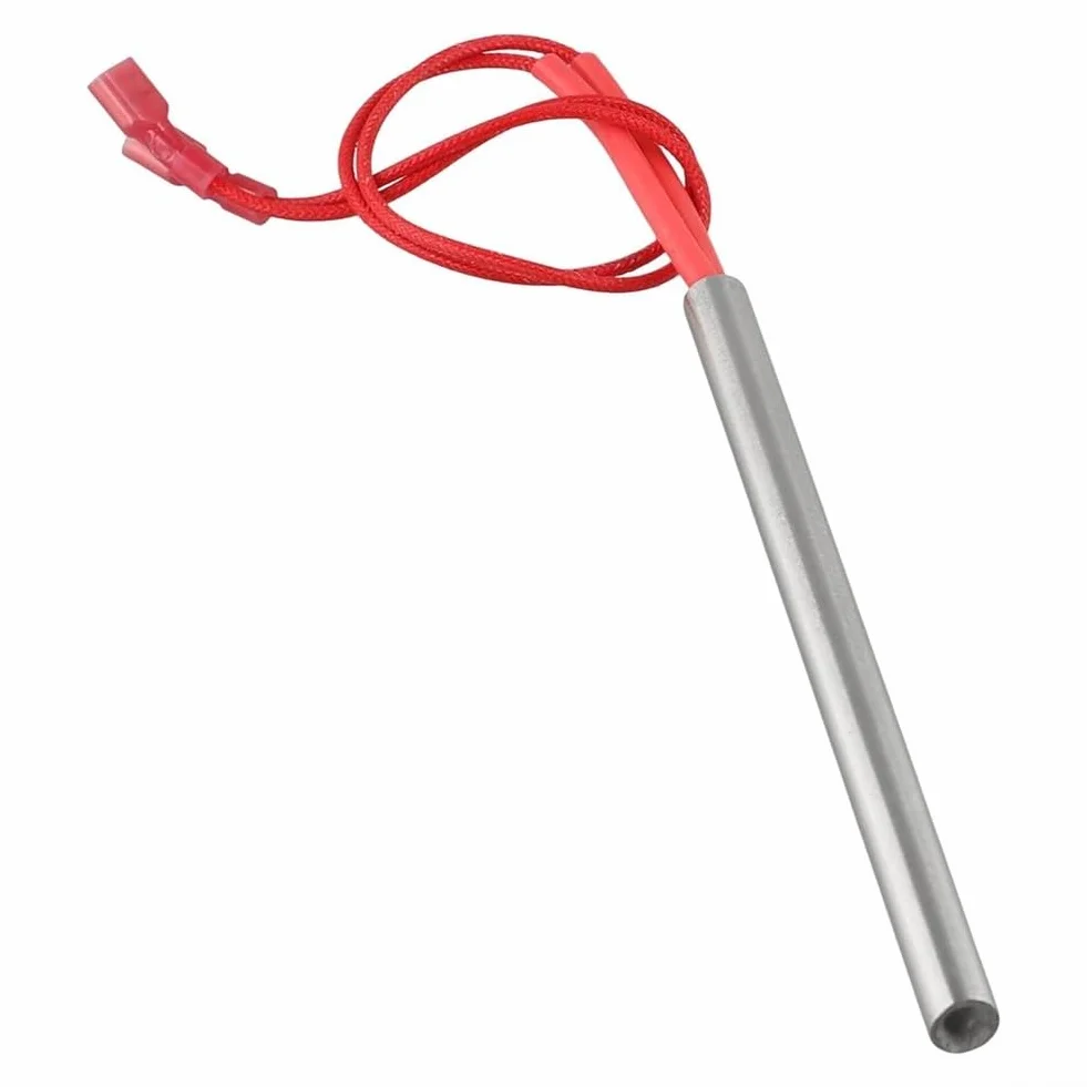 Barra de encendido de estufa de pellets de acero inoxidable de 300 W, 230 V, 9,5 mm de diámetro, 150 mm de longitud para modelos P6 P9 P12, pieza de calefacción eficiente