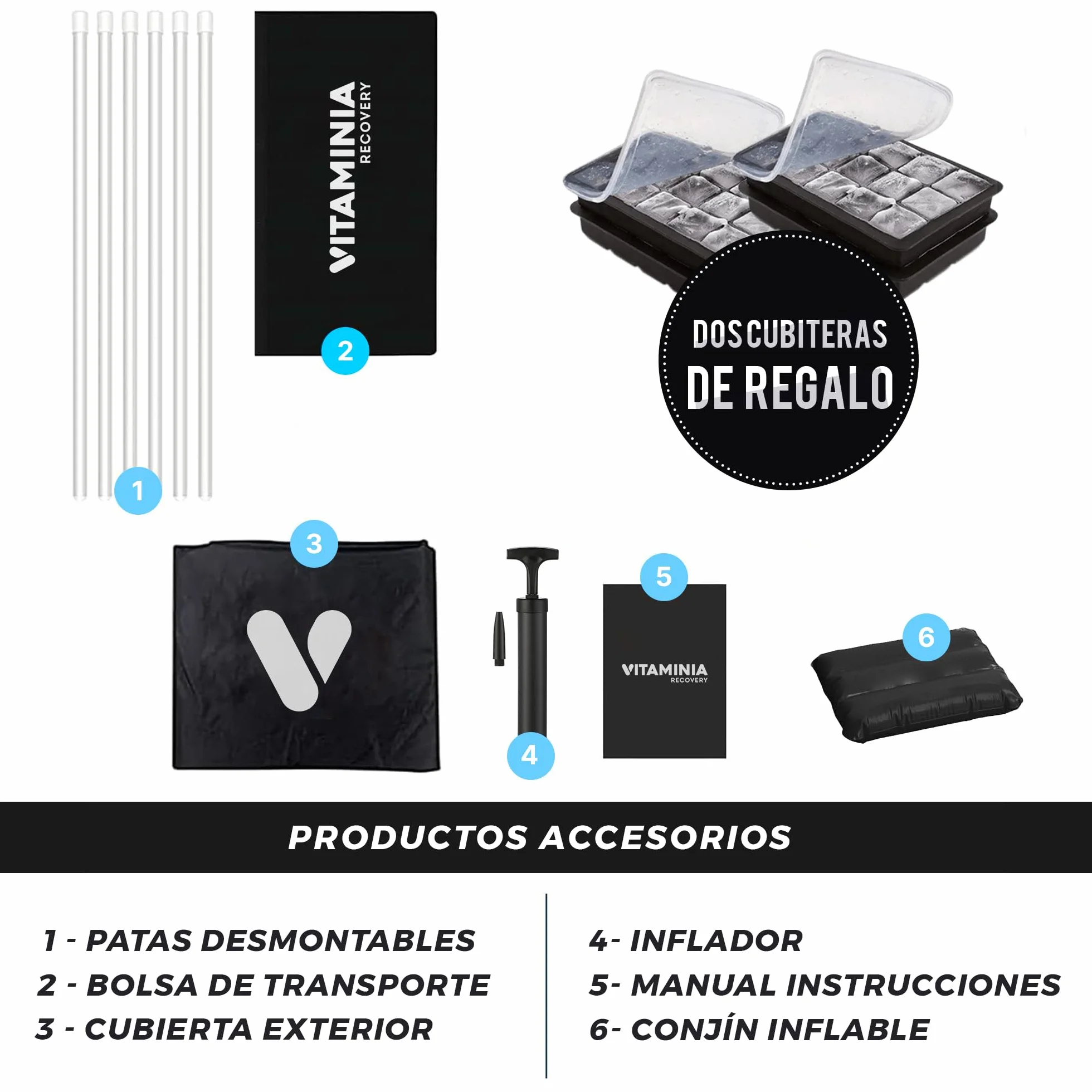 Bañera Hielo Plegable para Deportistas - Ice Bath - Recuperación muscular - Refuerza el Sistema Inmunológico
