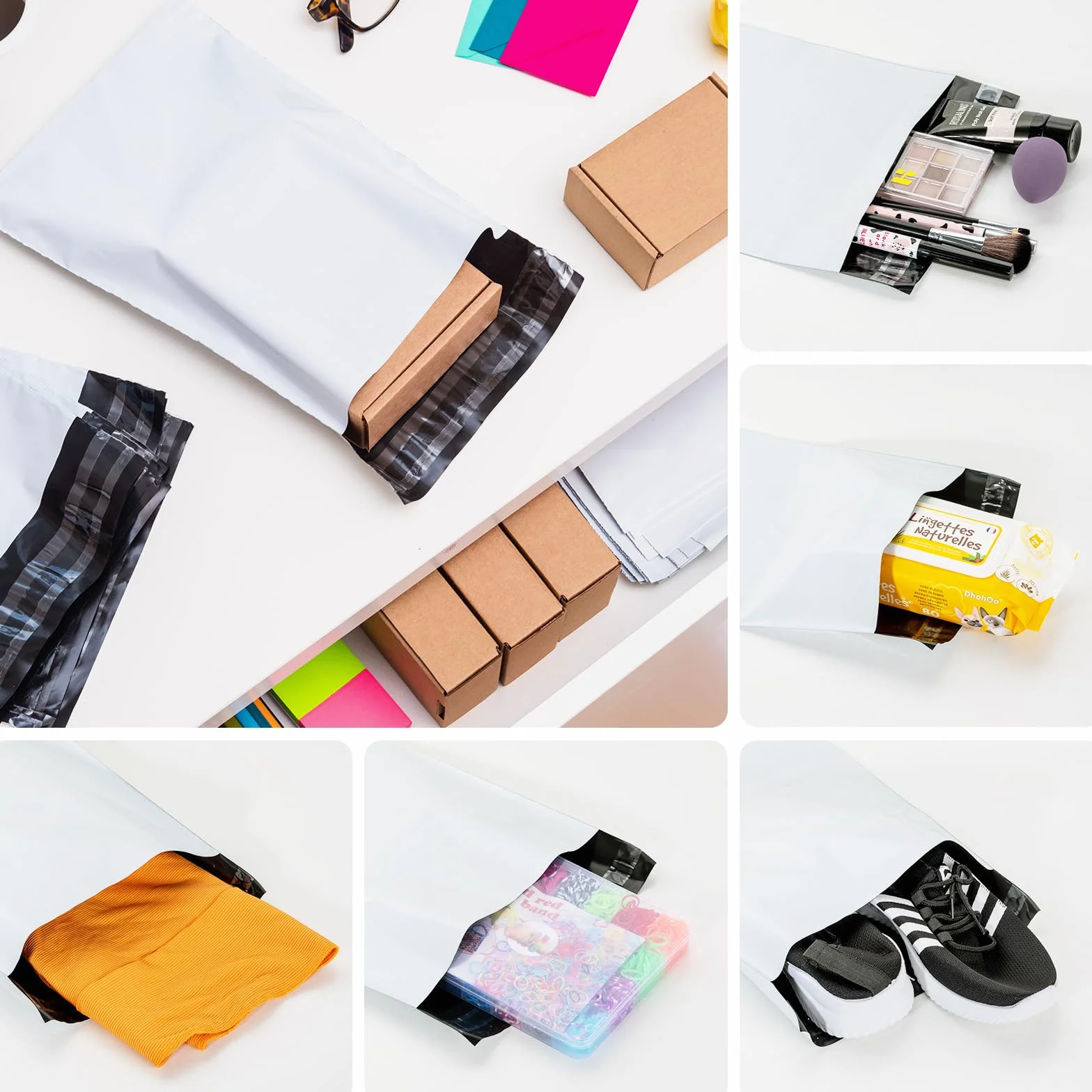 Bolsas para Envíos Impermeables 25x35 cm 100 Unidades Autoadhesivas