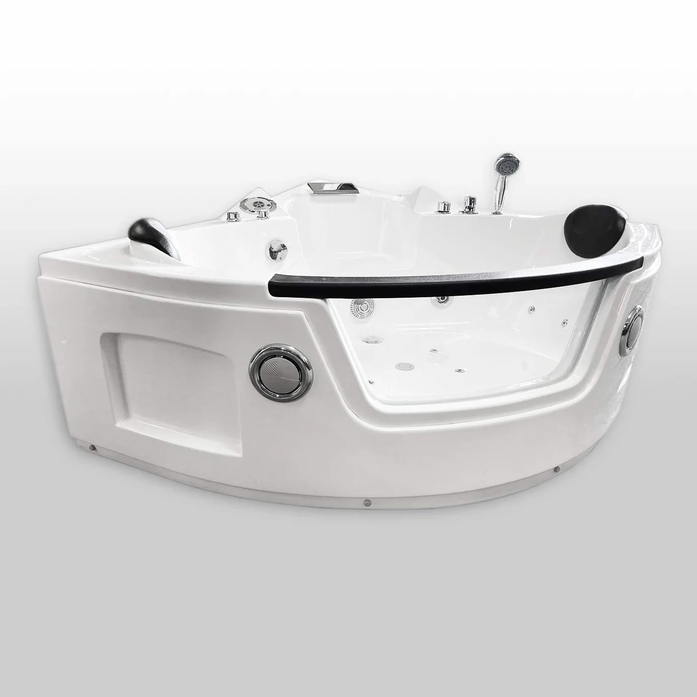 Bañera hidromasaje Jakuzzi Bañera de esquina spa hidromasaje Piscina Spa nueva Terapia luz de colores Jakuzzi para 2 nueva 135 x 135