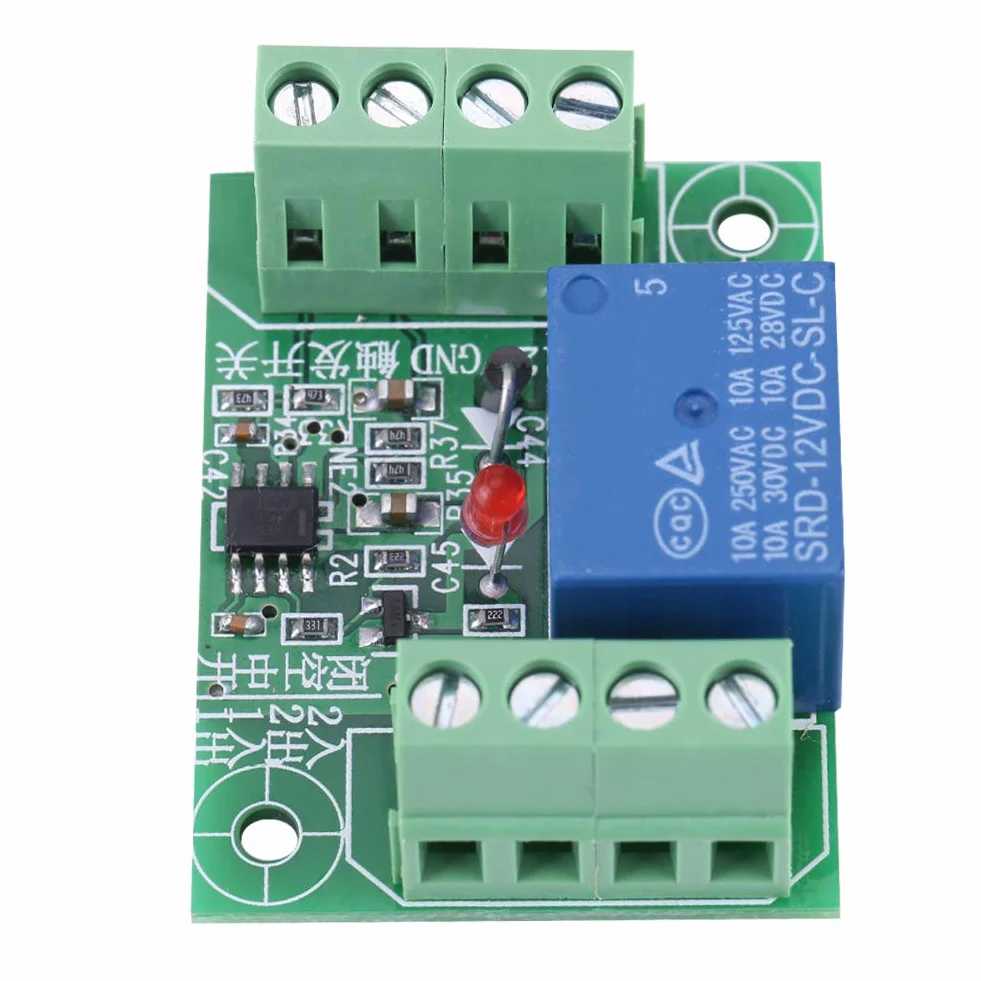 DEWIN Relé 12V, Módulo de Control de Relé de Interruptor de Disparo de Circuito Biestable de Canal único DC 12V