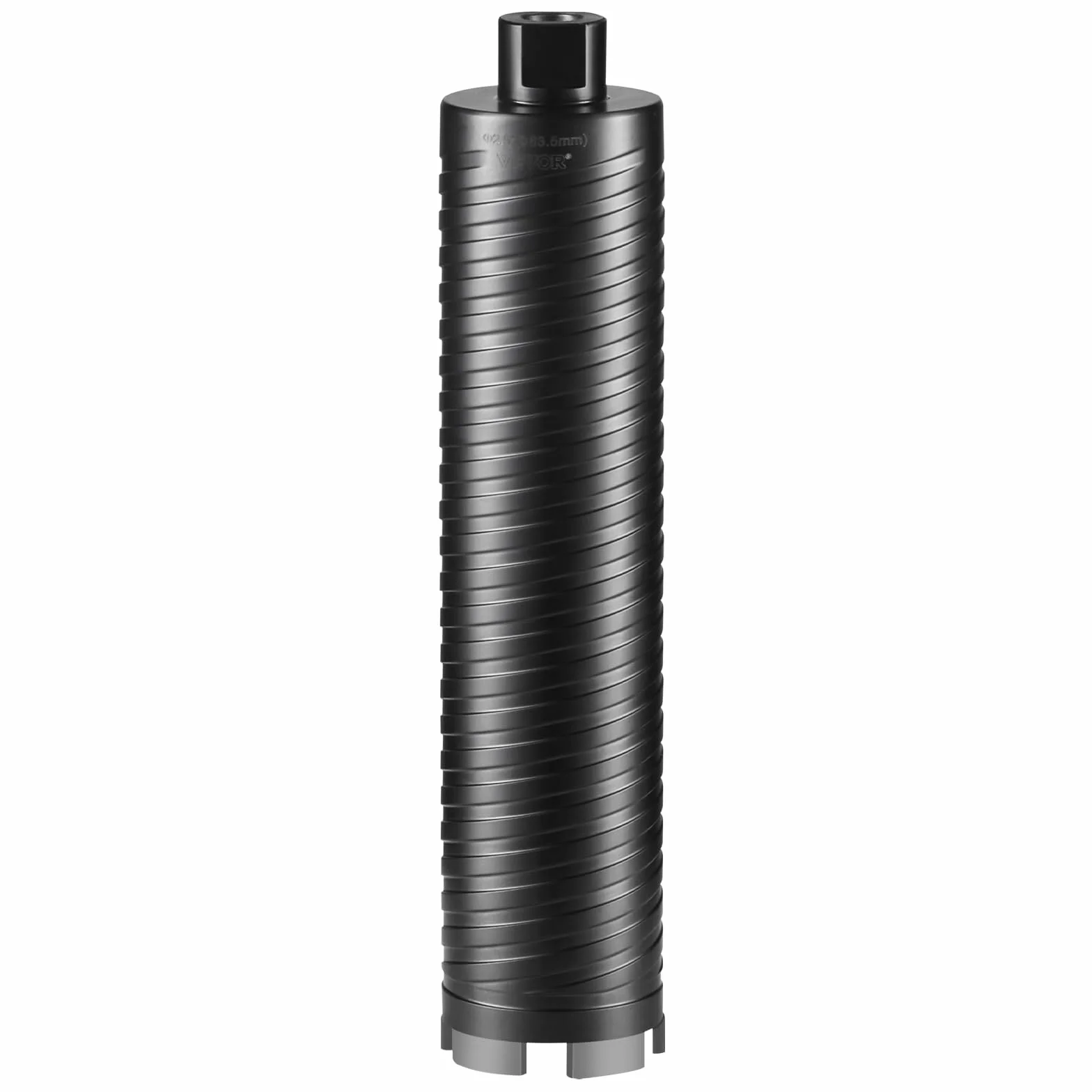 VEVOR Broca de diamante para ladrillos y bloques, taladro de núcleo de diamante húmedo/seco de 63,5 mm, taladro de núcleo de hormigón, profundidad de perforación de 241,3 mm, rosca hembra de 5/8"-11
