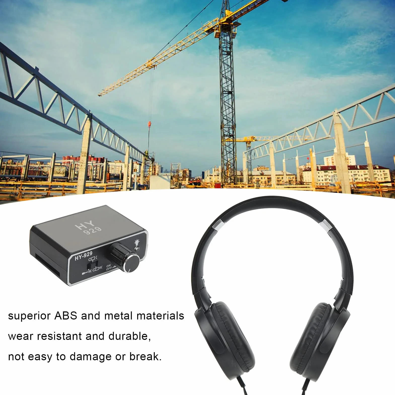 Monitor de Fugas de Agua Kit de DeteccióN de Fugas de Agua Recargable de Alta Resistencia Aumento de 20000x para Sitio de ConstruccióN AC100-240V (Enchufe de la UE)