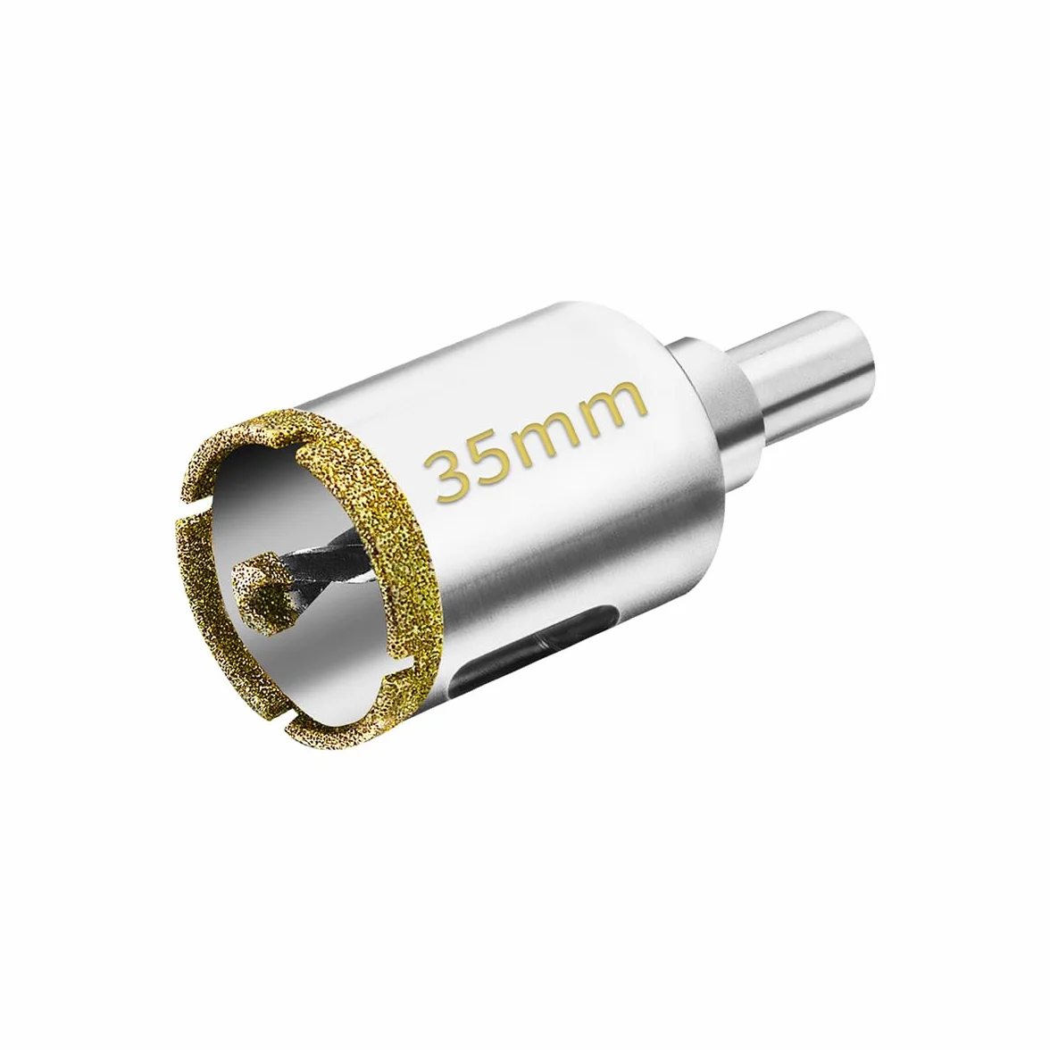 Meccion 35mm Sierra Perforadora de Diamante con Broca de Centro Piloto, Broca de Diamante para Azulejos, Porcelana, Vidrio, Mármol, Cerámica