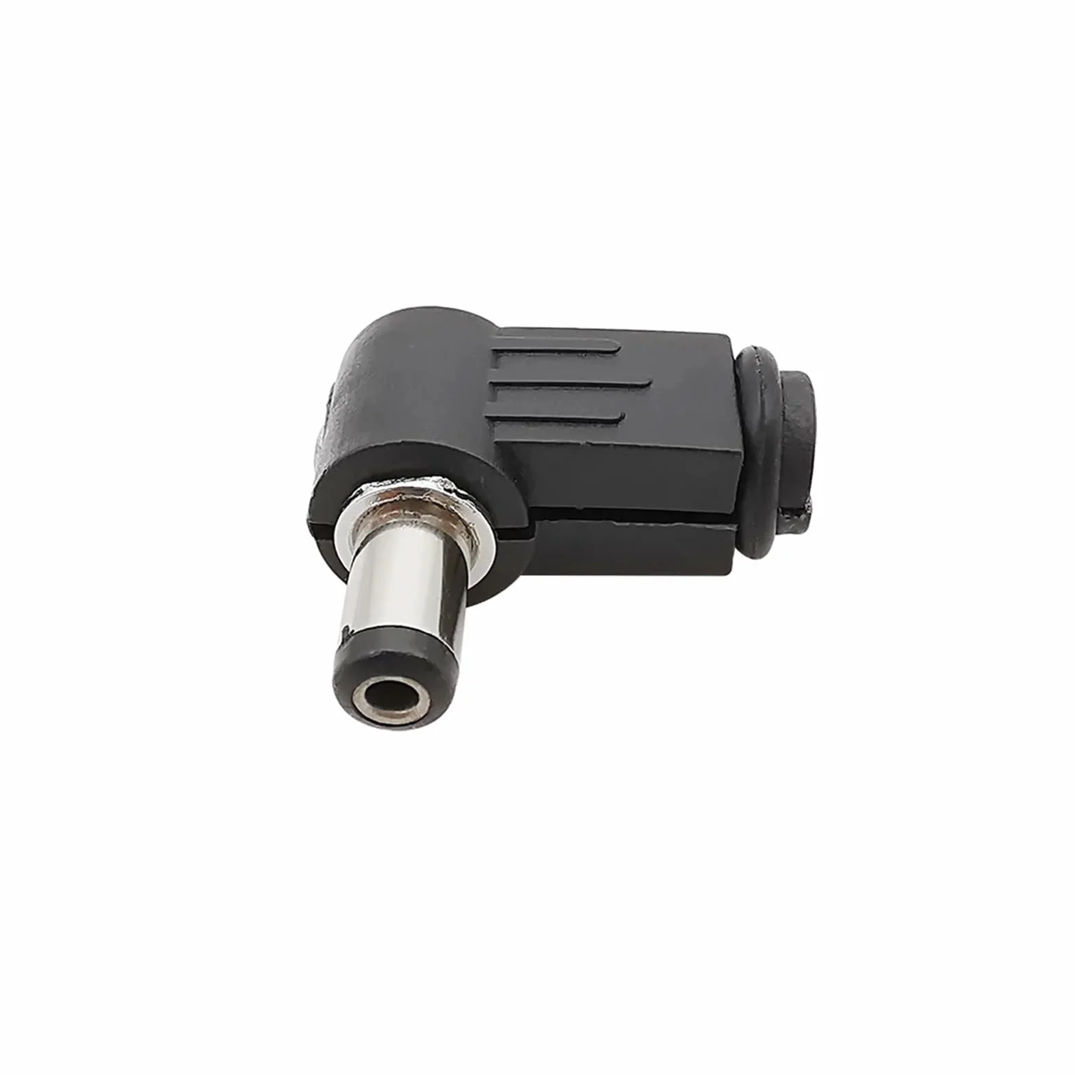 Conector adaptador de soldadura de enchufe macho de alimentación CC de ángulo recto de 5,5mm X 2,1mm, conectores de montaje de enchufe de CC de 90 grados, 5,5x2,1mm(10Pcs)