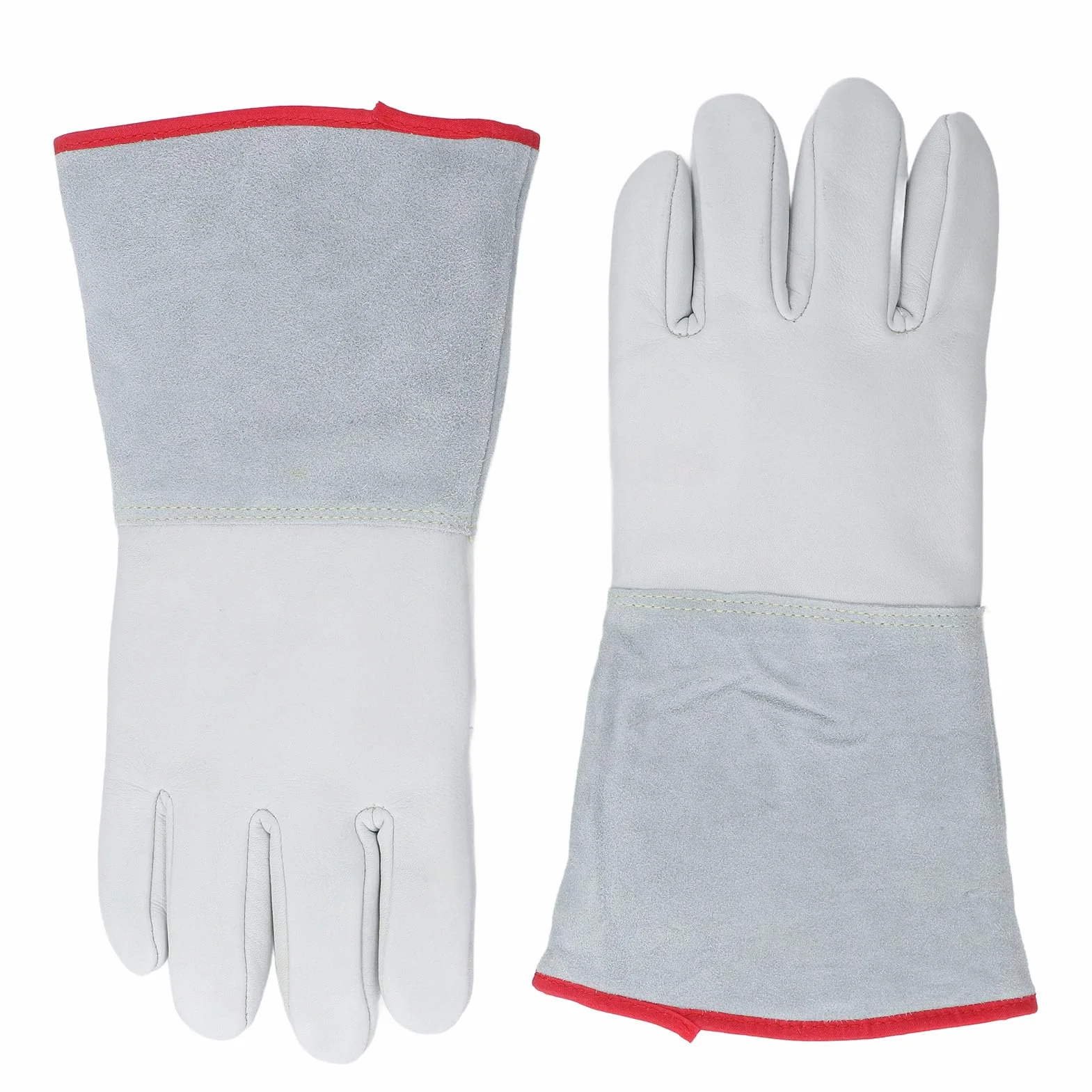 Guantes Anticongelantes de 36 cm de Cuero de Vaca Engrosado para Protección a Bajas Temperaturas, Manejo de Nitrógeno Líquido y Hielo Seco, Guantes de Trabajo de Invierno