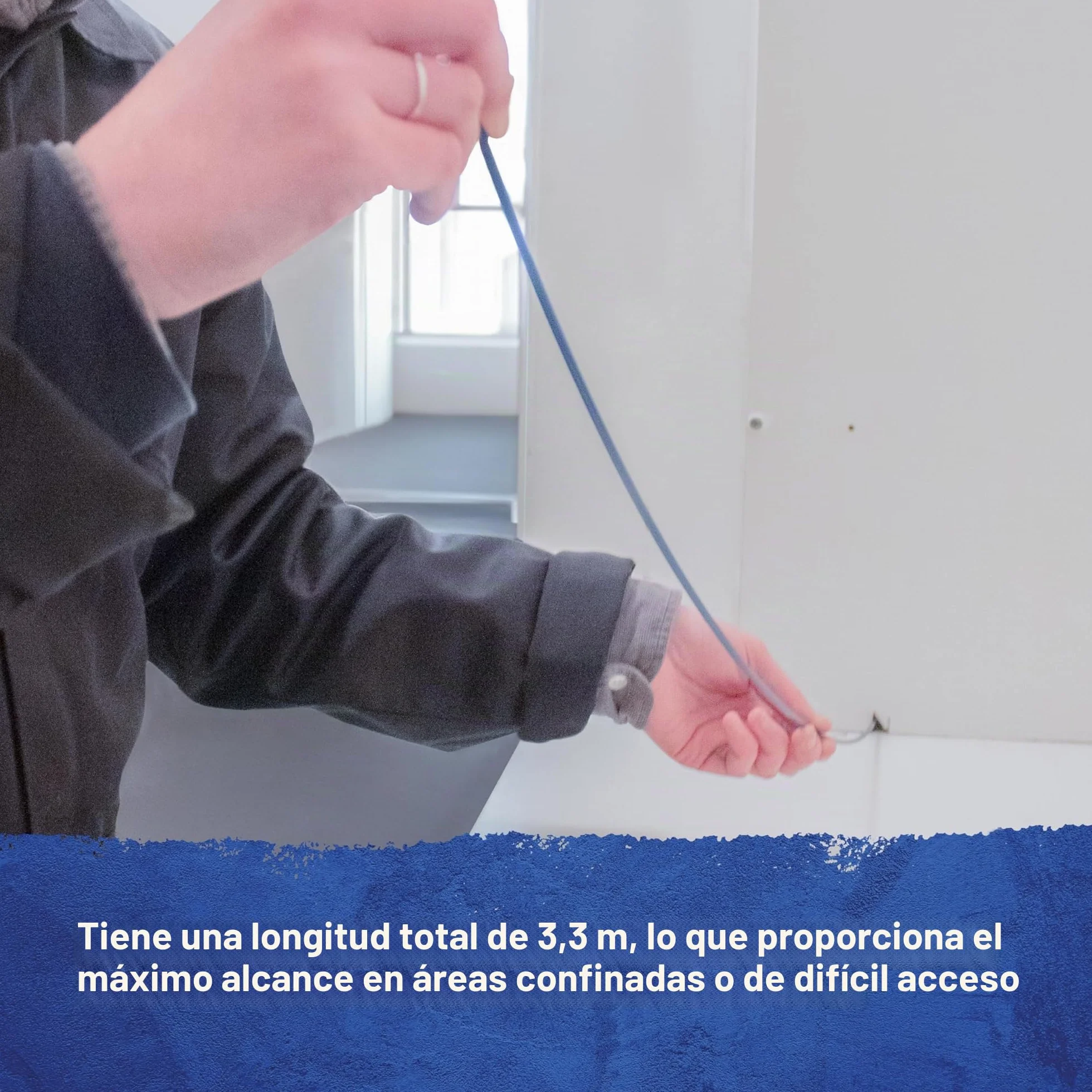 Kit de tire-câbles et accessoires Faithfull - 3,3 mètres, 4 mm de diamètre - Kit de 15 pièces comprenant 10 tiges en fibre de verre de 330 mm, un tire-câble de traction et un tube de rangement