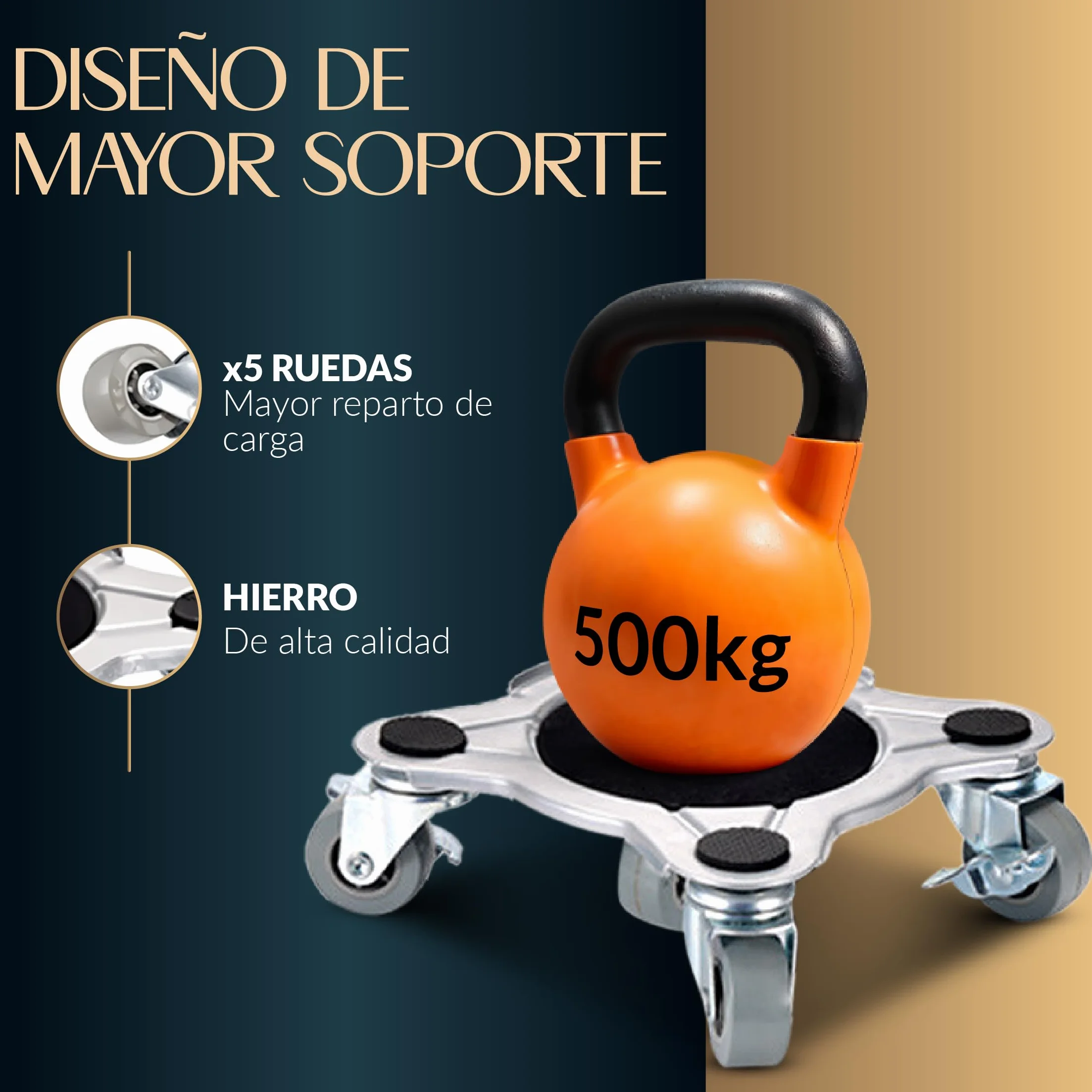 Ruedas para Mover Muebles Pesados | 4 Piezas 5 Ruedas para Mover Muebles Pesados + Elevador De Muebles | Gato para Mover Muebles | Levantador De Muebles | Ruedas Deslizantes para Carga Pesada +500KG