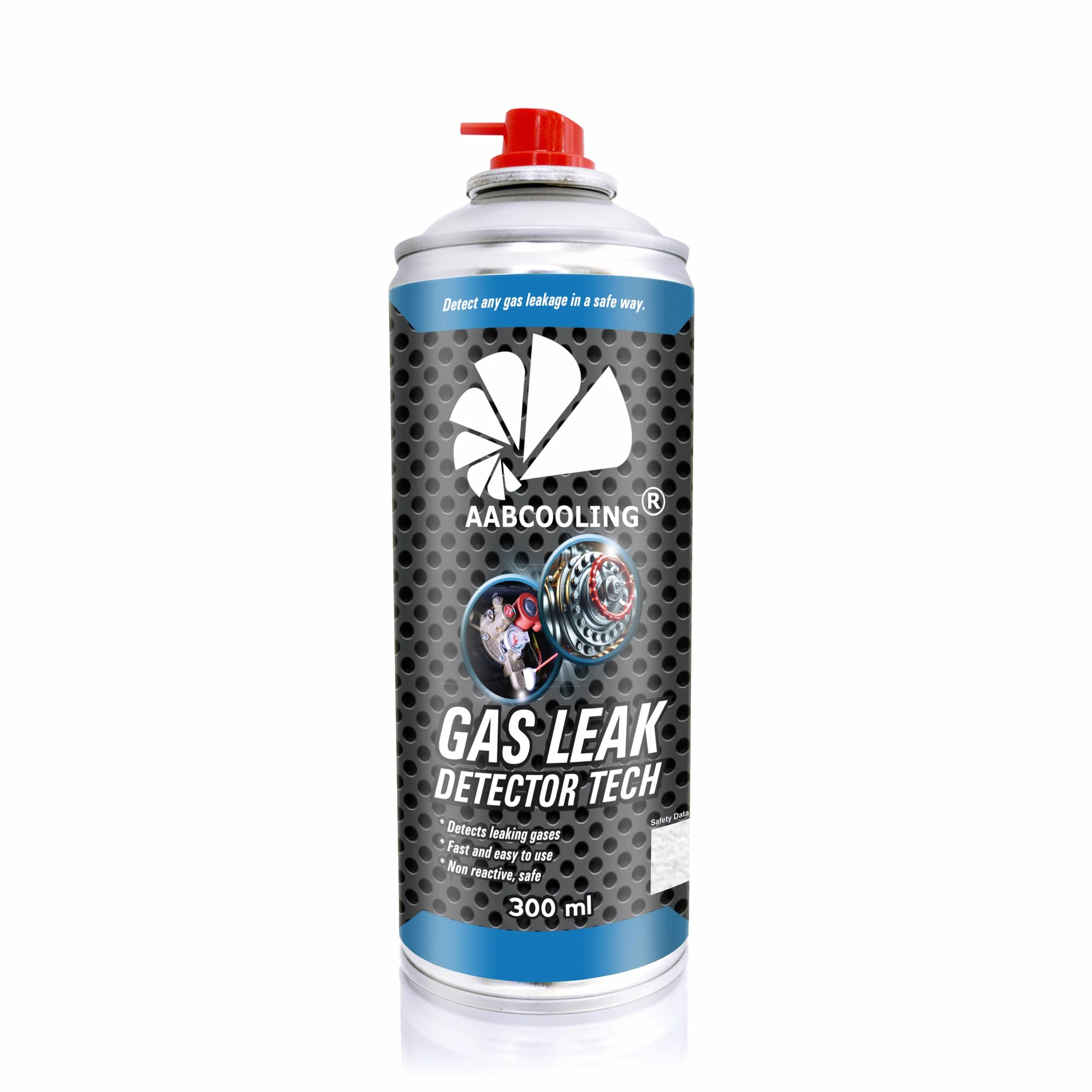 6X AABCOOLING Gas Leak Detector Tech 300ml - Spray de Prueba para Instalaciones de Gas - Detecta Fugas en Hornos, Encimeras y Contadores - Espuma Reveladora para Gas Natural y GLP, No Inflamable