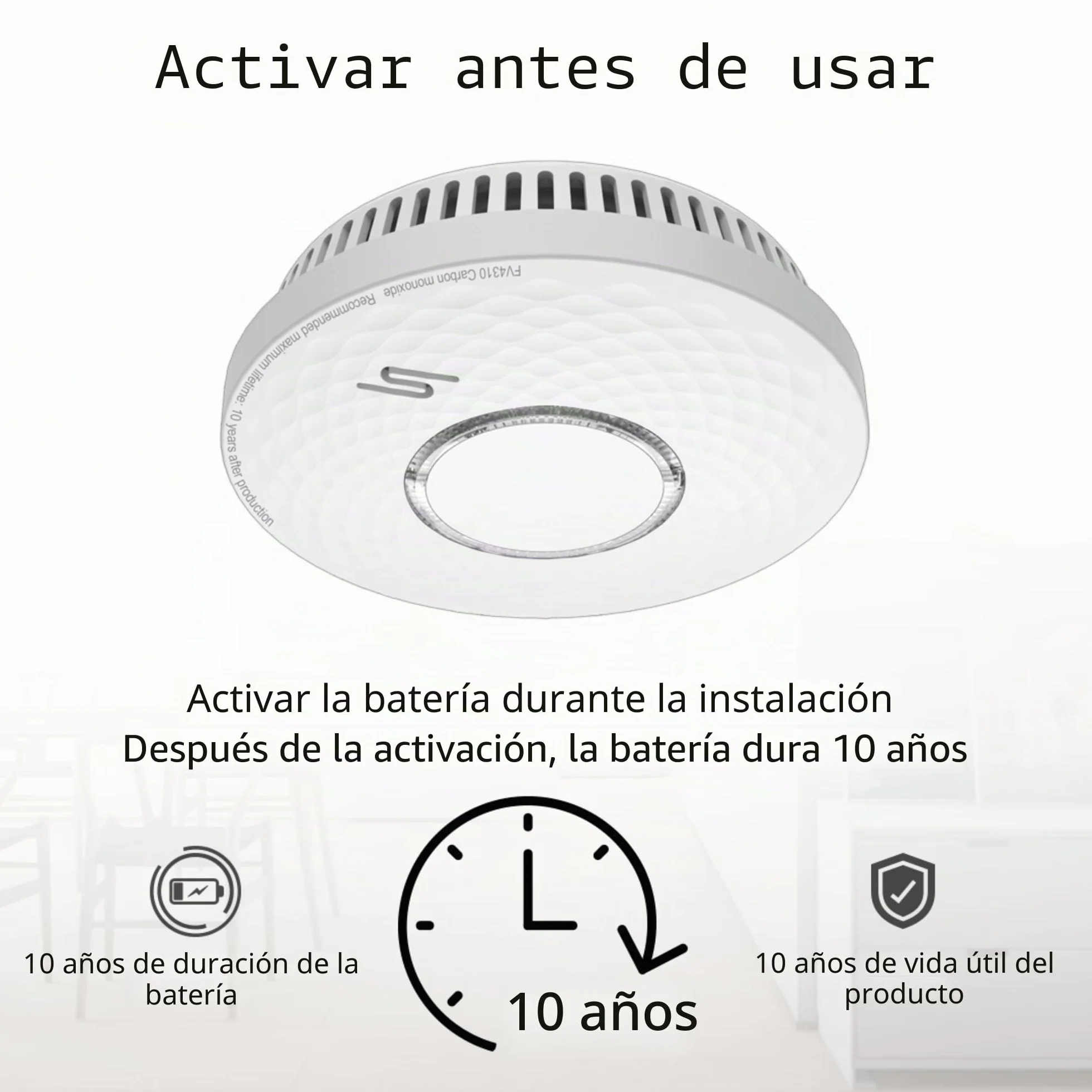 ELRO FV4310 Detector Combinado - Detector de Humo y monóxido de Carbono con batería de 10 años de duración