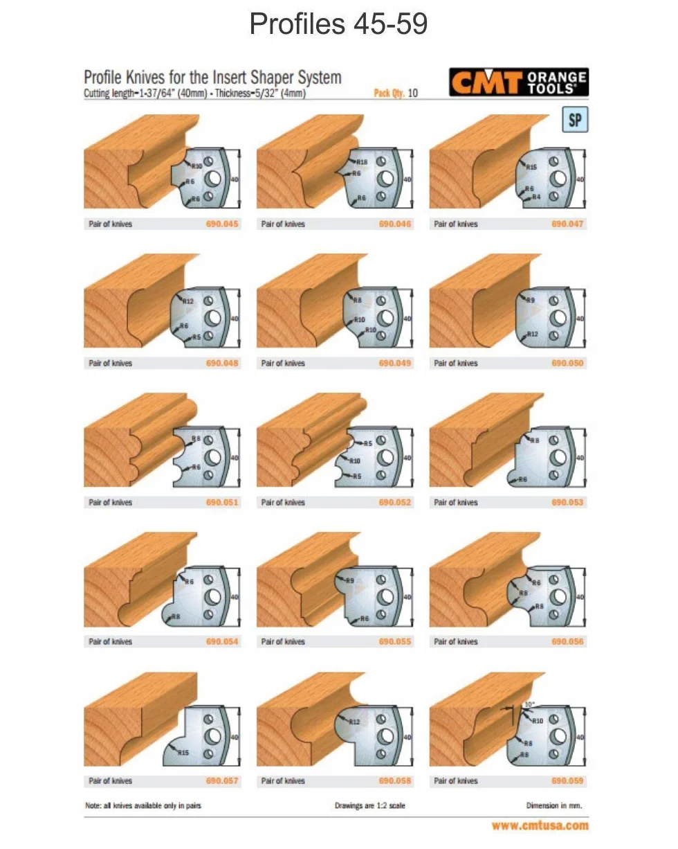 CMT ORANGE TOOLS 690.095 - PAR DE CUCHILLAS SP 40x4mm
