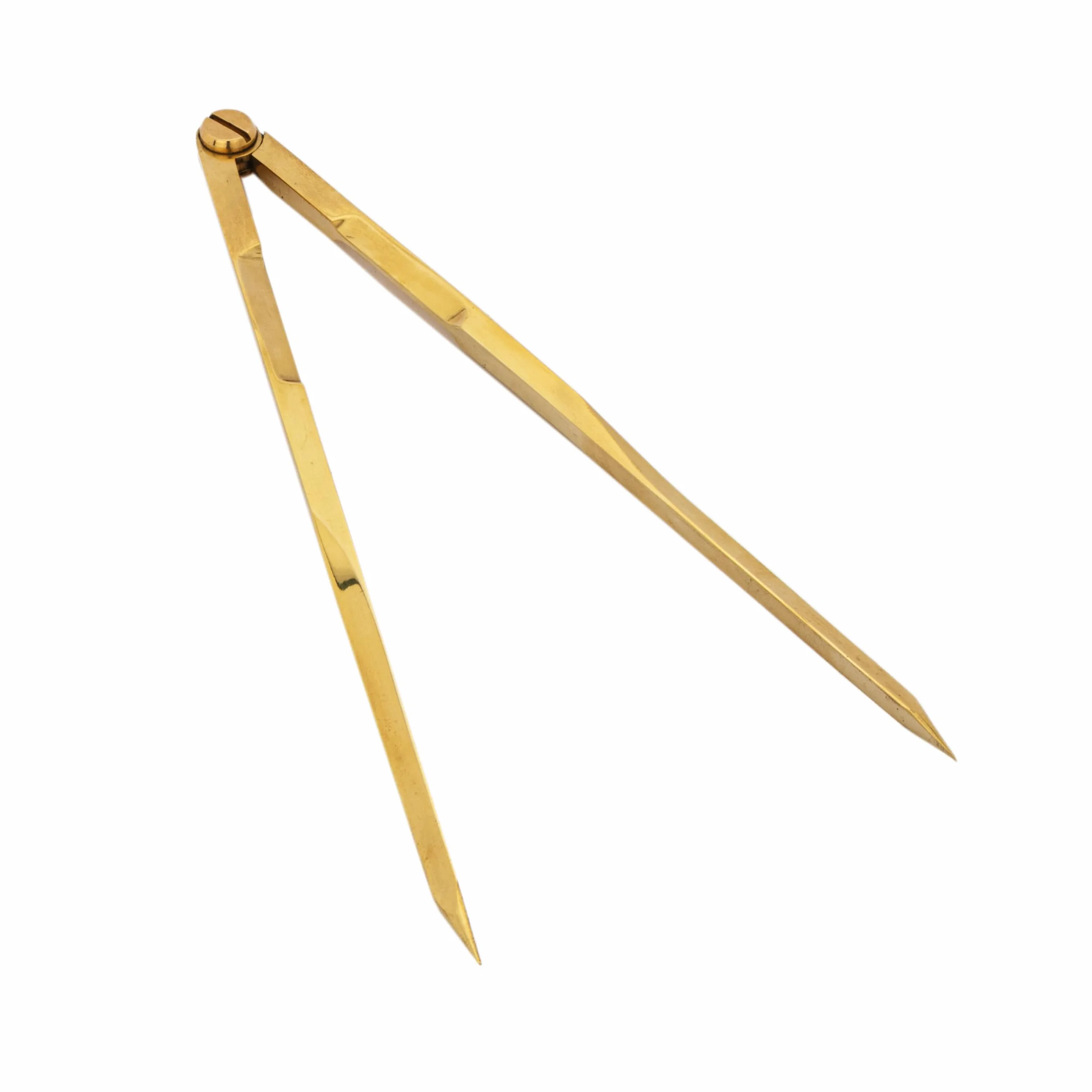 NKlaus Compás de latón 21 cm en caja de madera