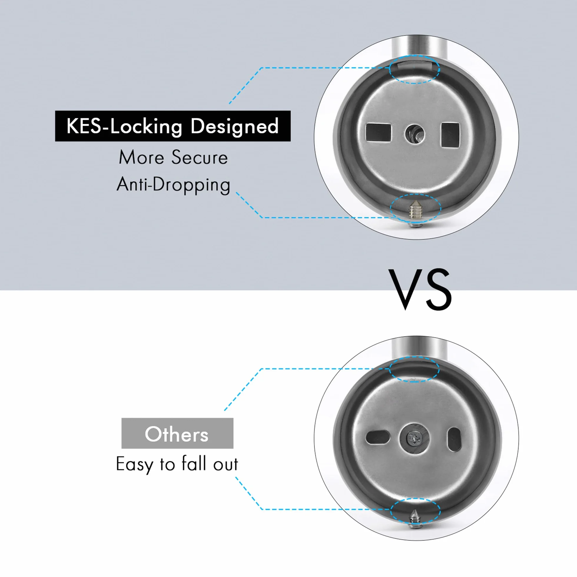 KES Ganchos para Pared Perchas Toalla Acero Inoxidable, Colgador Toalla para Baño y Cocina Cepillado 4 Pieza, A2164DG-2-P4