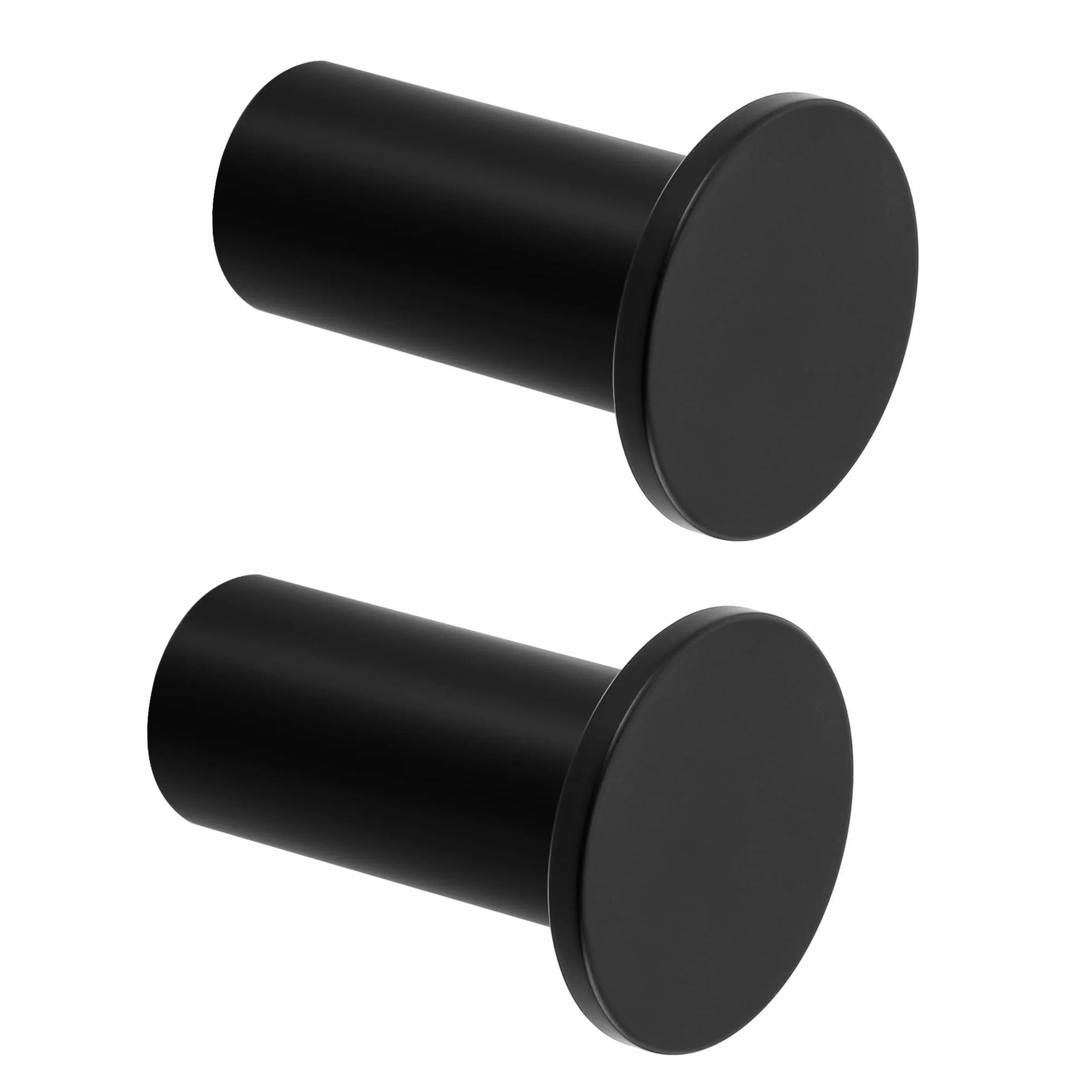SAYAYO Gancho Pared, Colgador Toalla Baño Negro, Ganchos para Abrigos SUS304 Acero inoxidable Ganchos de Pared para Atornillar Ganchos para Baño, Cocina, Dormitorio, 2 Piezas