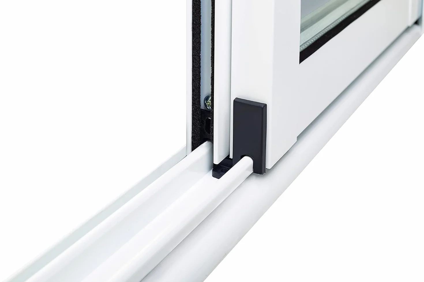 Ventanastock ALB0017L Ventana Aluminio 600x500 Corredera 2 hojas. con cristal carglass (Climalit Mate)
