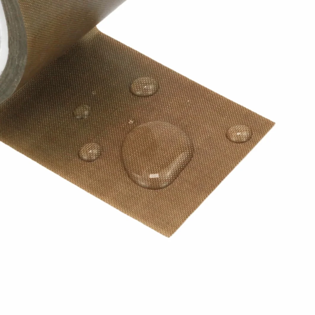 Cinta de teflón marrón resistente a altas temperaturas: tejido aislante de PTFE for máquinas de sellado y aplicaciones eléctricas(15mmx50m)