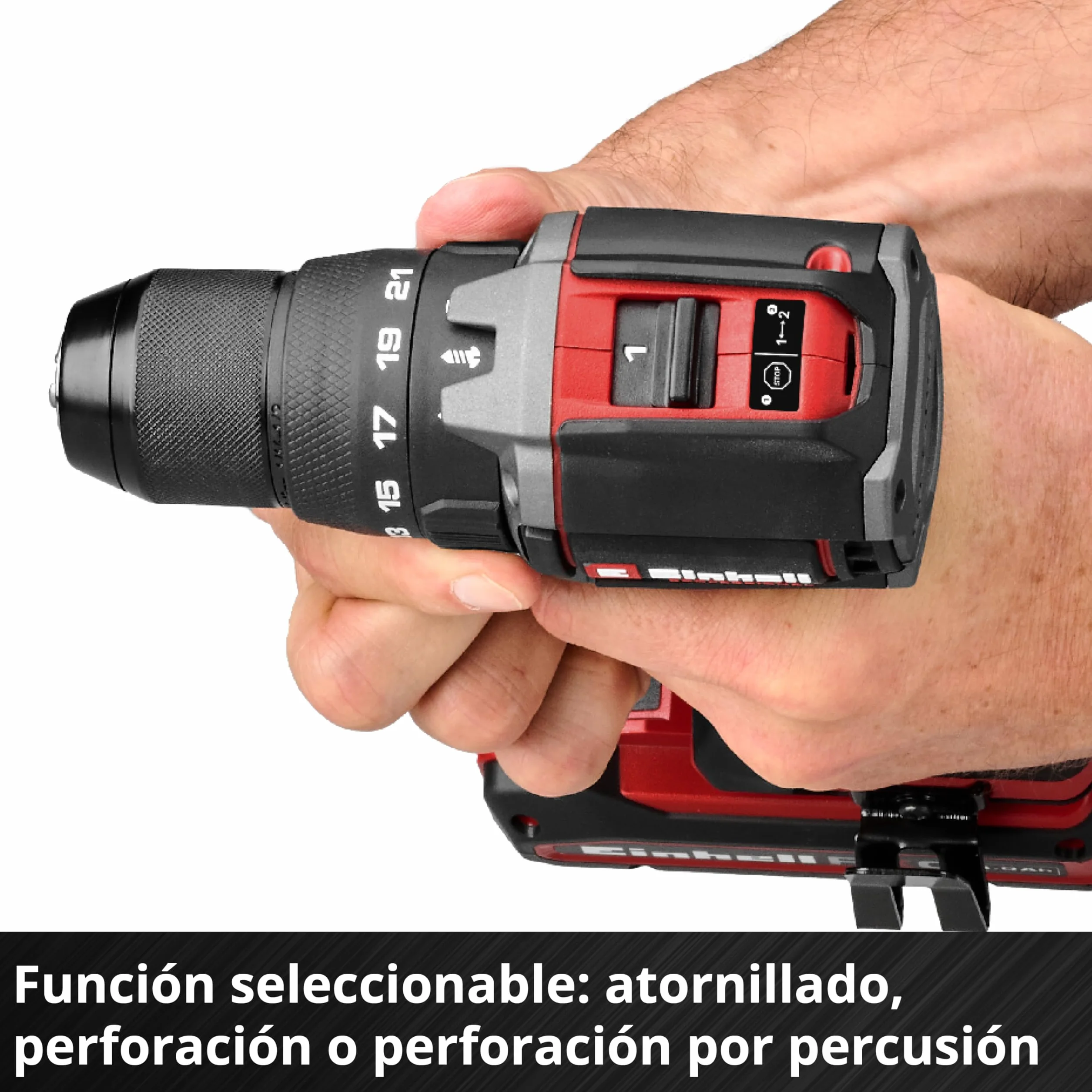 Einhell Professional taladro percutor con batería TP-CD 18/70 Li-i BL-Solo Power X-Change (18 V, sin escobillas, 70 Nm, antirretroceso, portabrocas de 13 mm, 2 velocidades, sin batería)