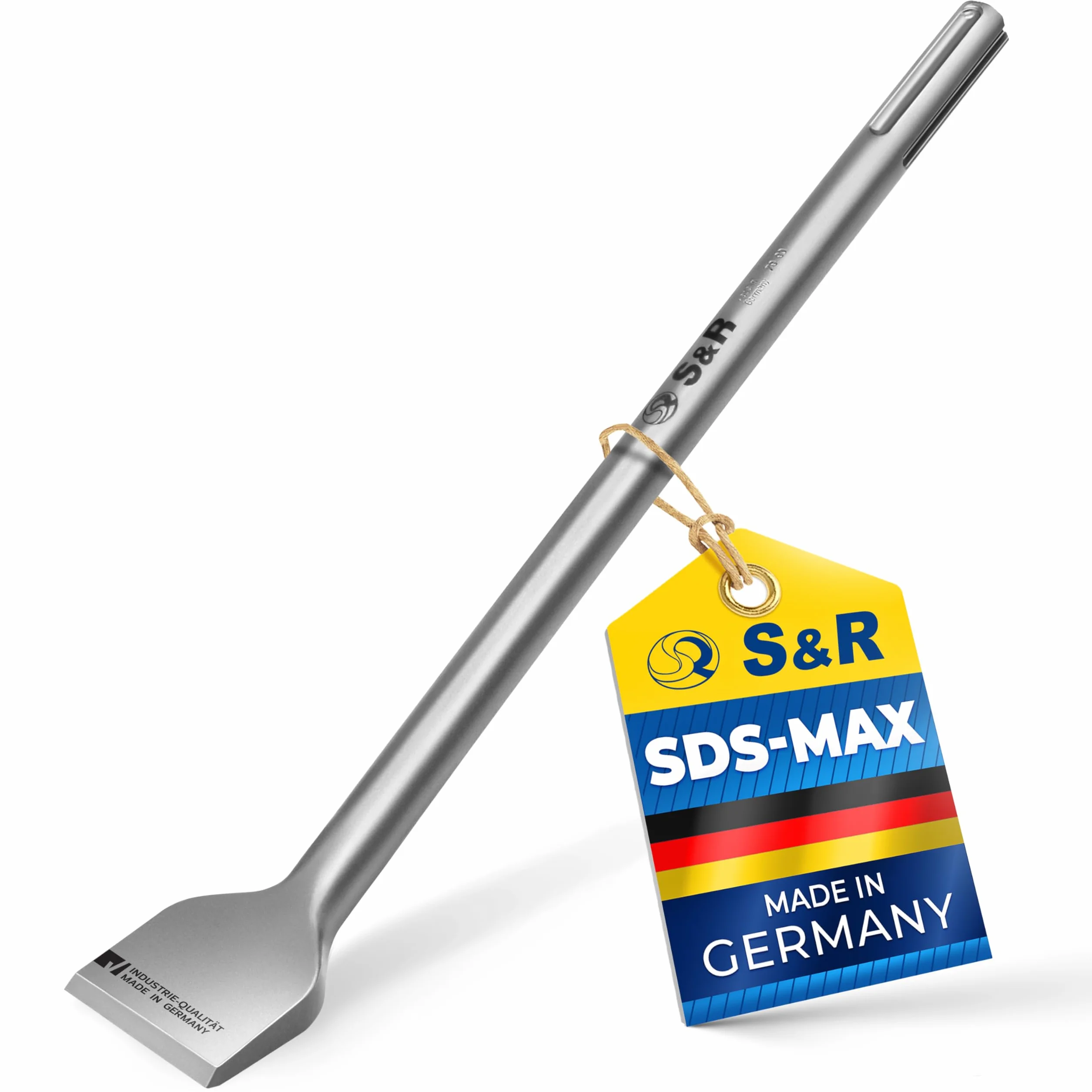 S&R Cincel SDS MAX Baldosas 400 x 50 mm Calidad Industrial. Concel ángulado MADE in GERMANY
