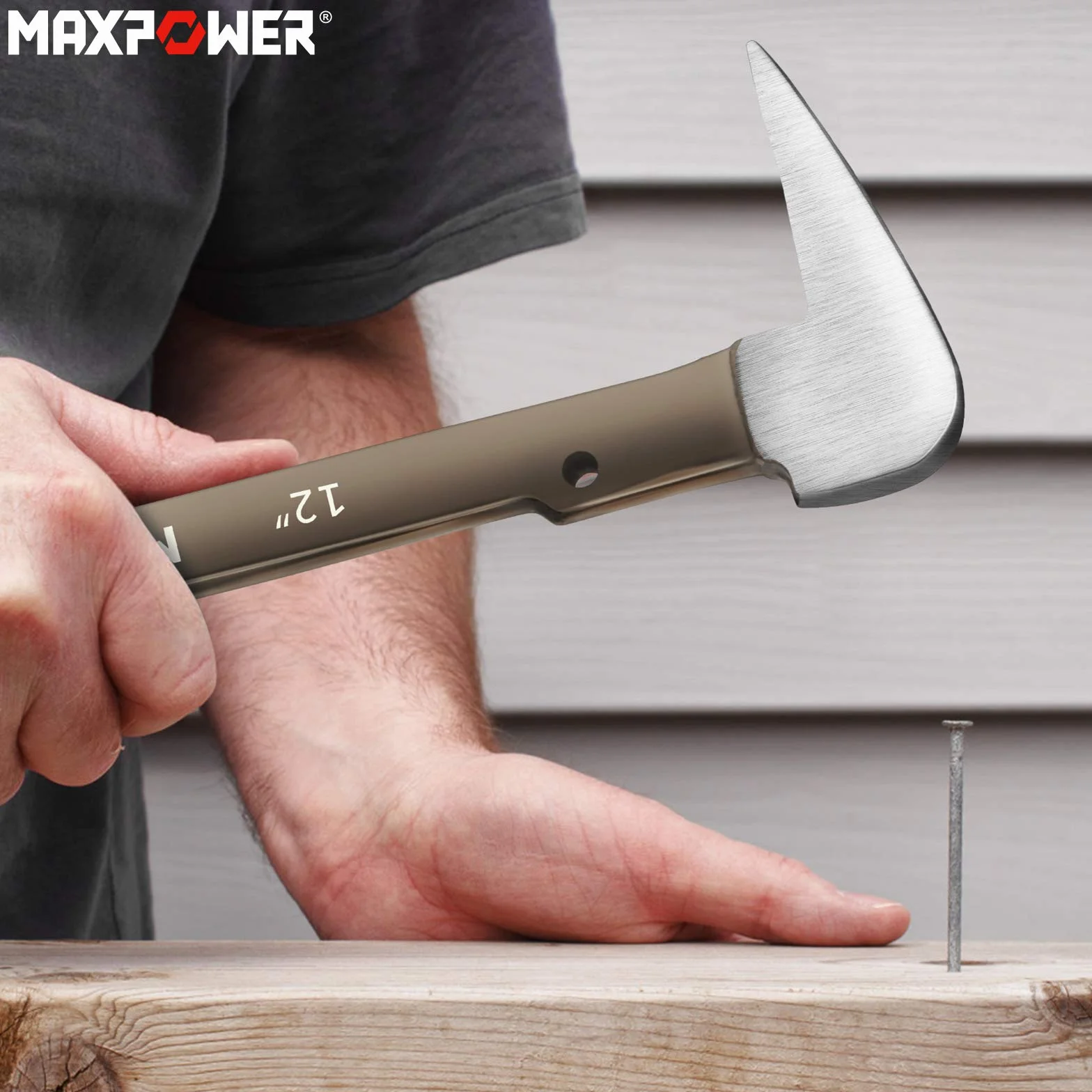 MAXPOWER Palanca para Quitar Clavos, Pie de Cabra, Set de 2 Piezas, 210mm y 300mm